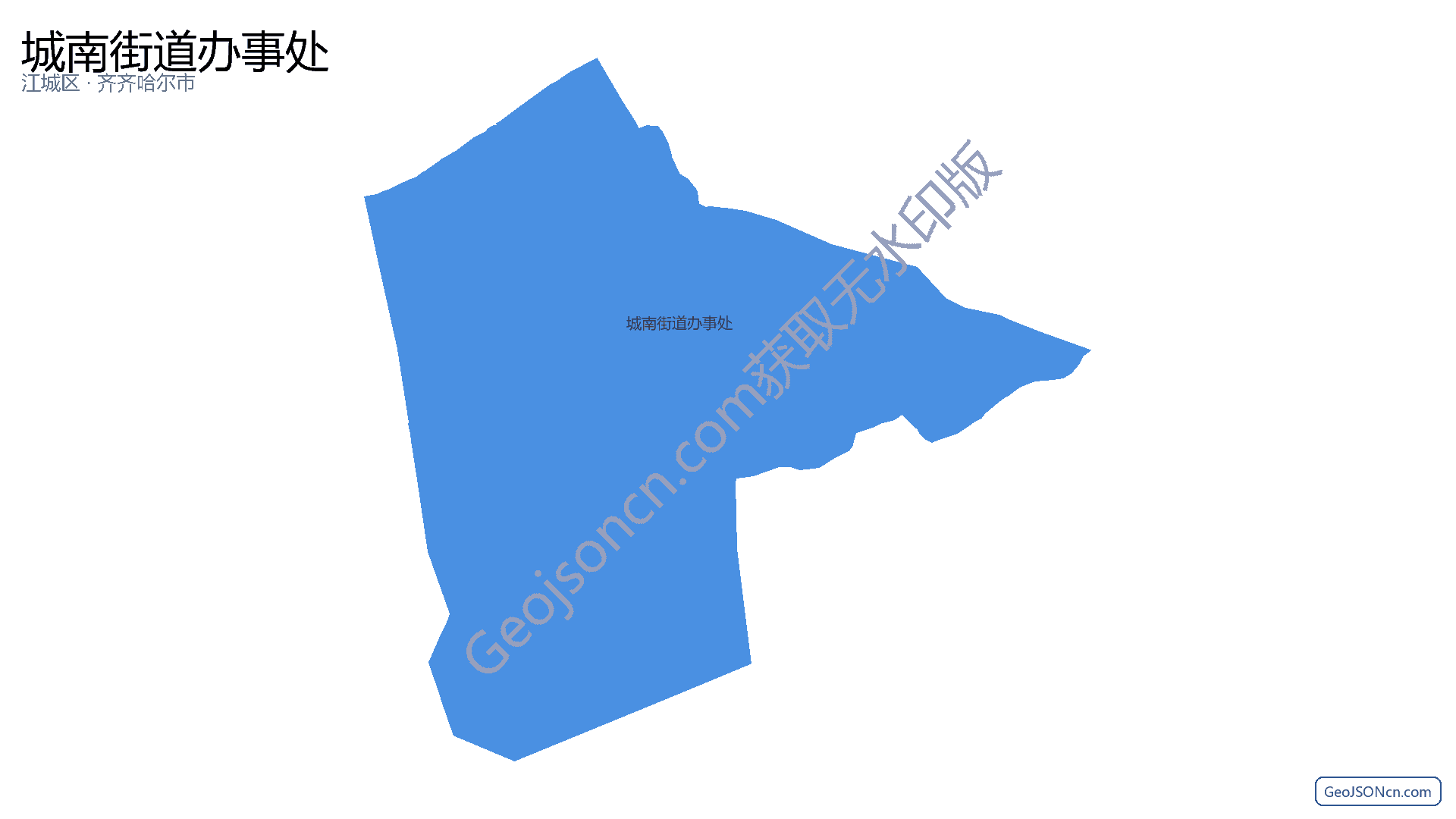 城南街道办事处行政区划边界地图(江城区·阳江市),提供GeoJSON、SHP矢量边界数据下载及高清地图大图(PNG/JPG) - GeoJSONcn.com
