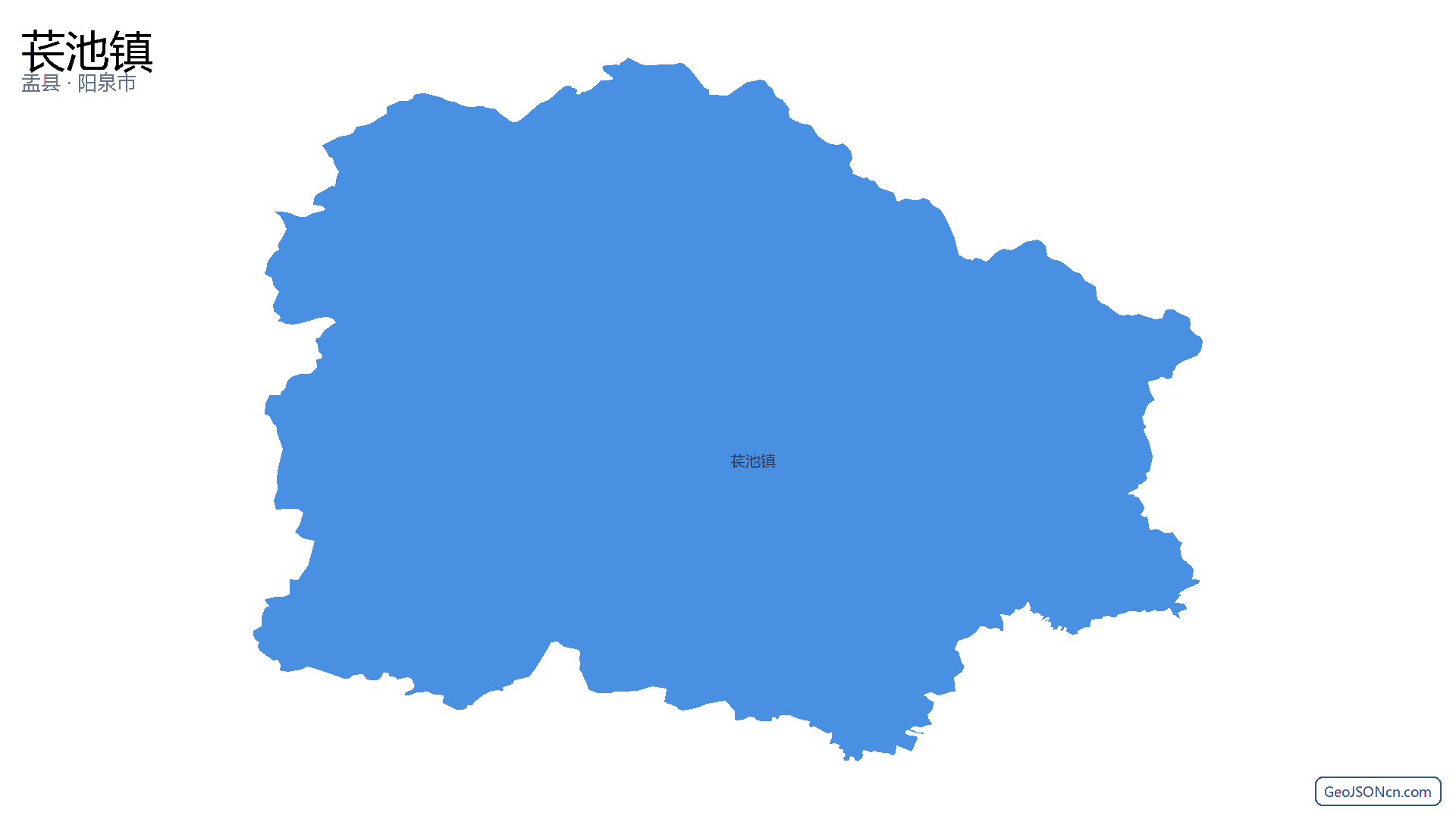 苌池镇行政区划边界地图（盂县·阳泉市）,提供GeoJSON、SHP矢量边界数据下载及高清地图大图(PNG/JPG) - GeoJSONcn.com