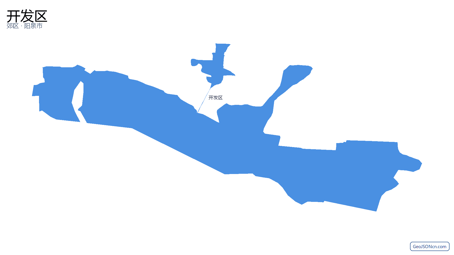 开发区行政区划边界地图（郊区·阳泉市）,提供GeoJSON、SHP矢量边界数据下载及高清地图大图(PNG/JPG) - GeoJSONcn.com