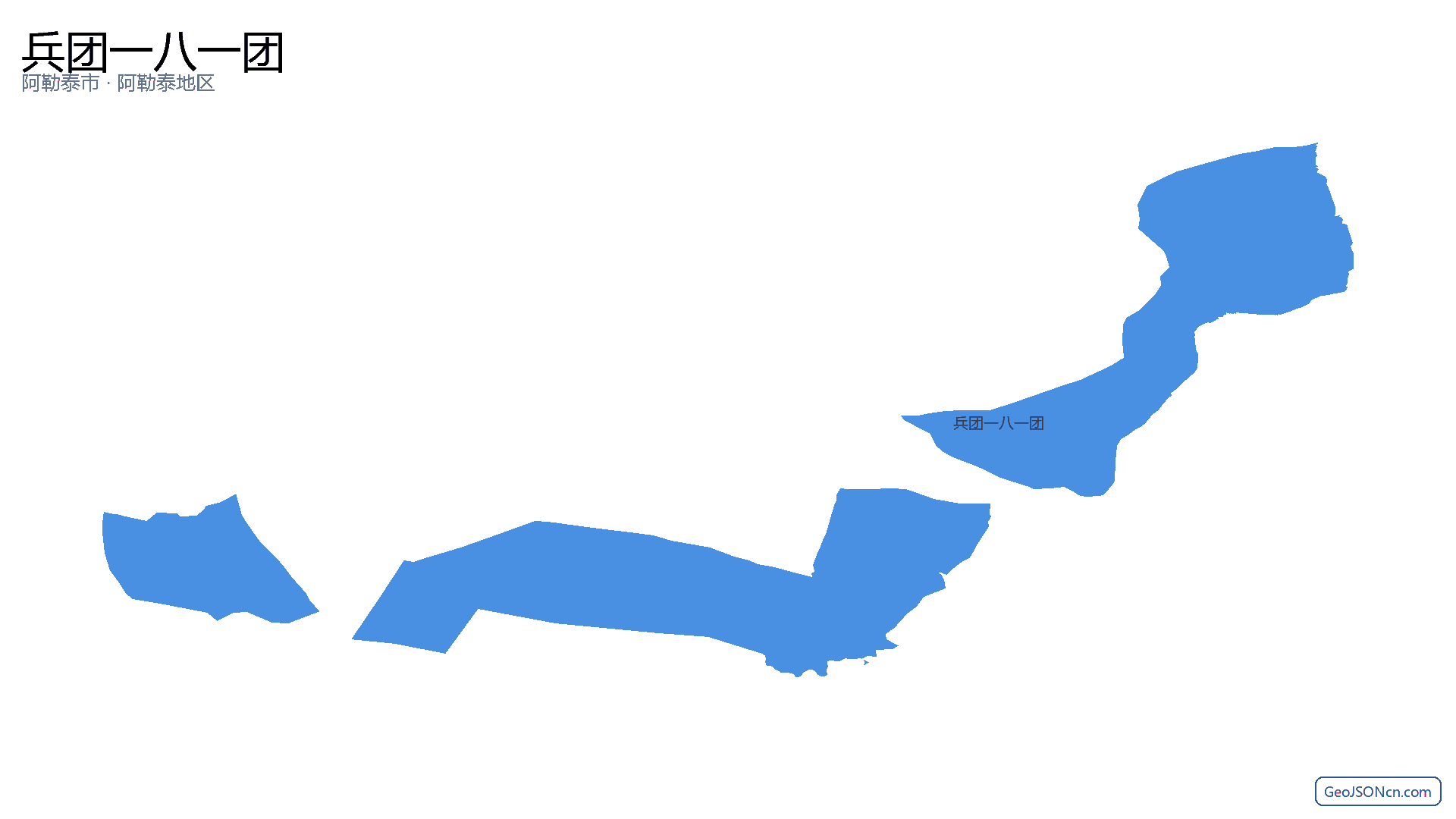 兵团一八一团行政区划边界地图(阿勒泰市·阿勒泰地区),提供GeoJSON、SHP矢量边界数据下载及高清地图大图(PNG/JPG) - GeoJSONcn.com