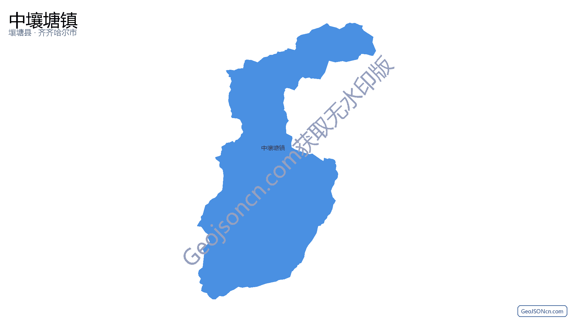 中壤塘镇行政区划边界地图（壤塘县·阿坝藏族羌族自治州）,提供GeoJSON、SHP矢量边界数据下载及高清地图大图(PNG/JPG) - GeoJSONcn.com
