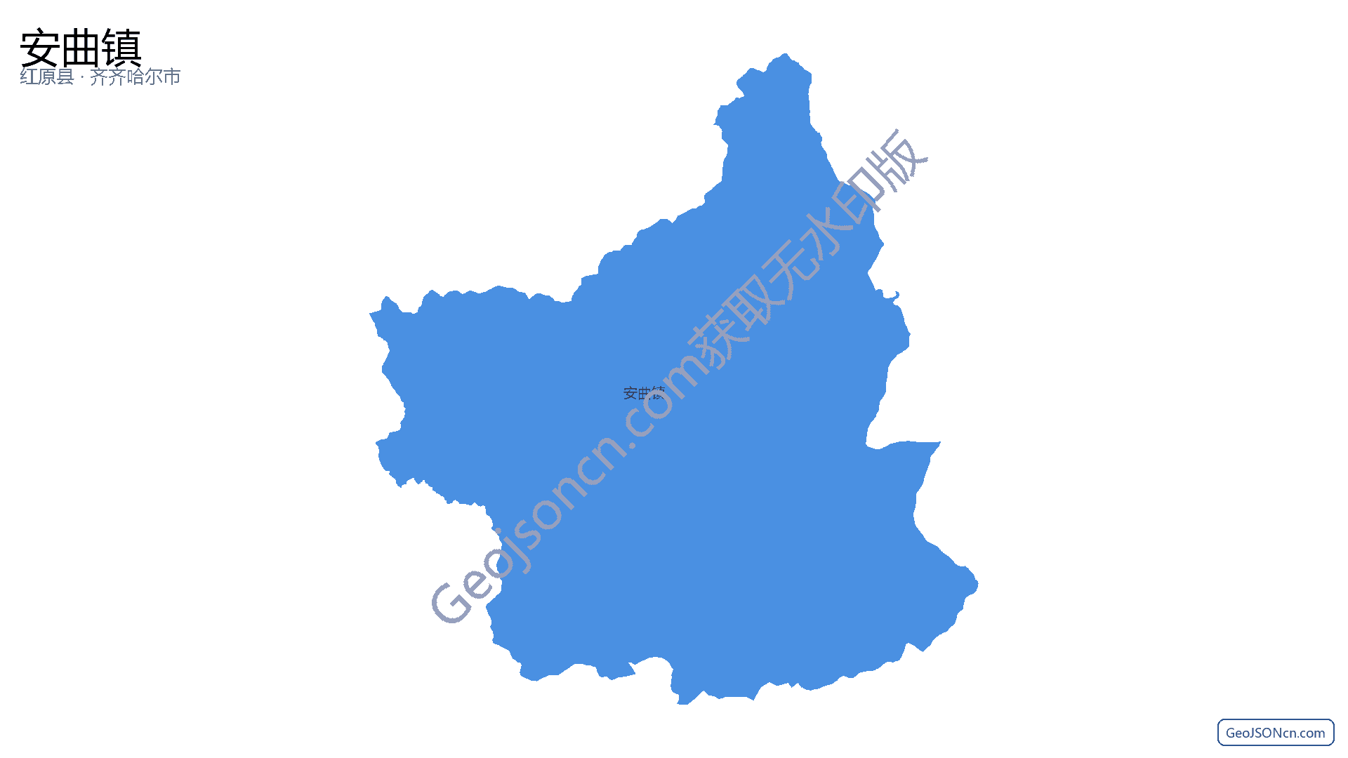 安曲镇行政区划边界地图(红原县·阿坝藏族羌族自治州),提供GeoJSON、SHP矢量边界数据下载及高清地图大图(PNG/JPG) - GeoJSONcn.com