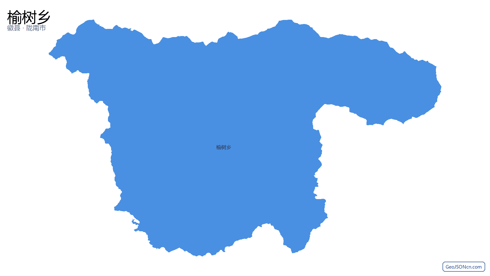 榆树乡行政区划边界地图(徽县·陇南市),提供GeoJSON、SHP矢量边界数据下载及高清地图大图(PNG/JPG) - GeoJSONcn.com