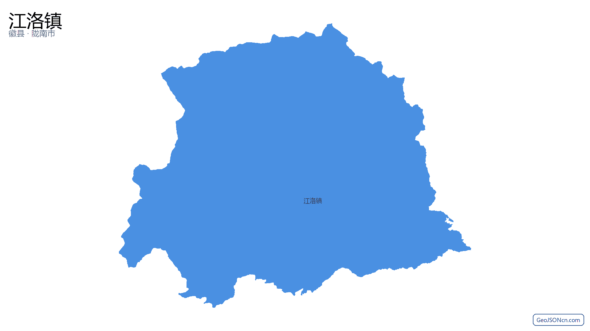江洛镇行政区划边界地图(徽县·陇南市),提供GeoJSON、SHP矢量边界数据下载及高清地图大图(PNG/JPG) - GeoJSONcn.com