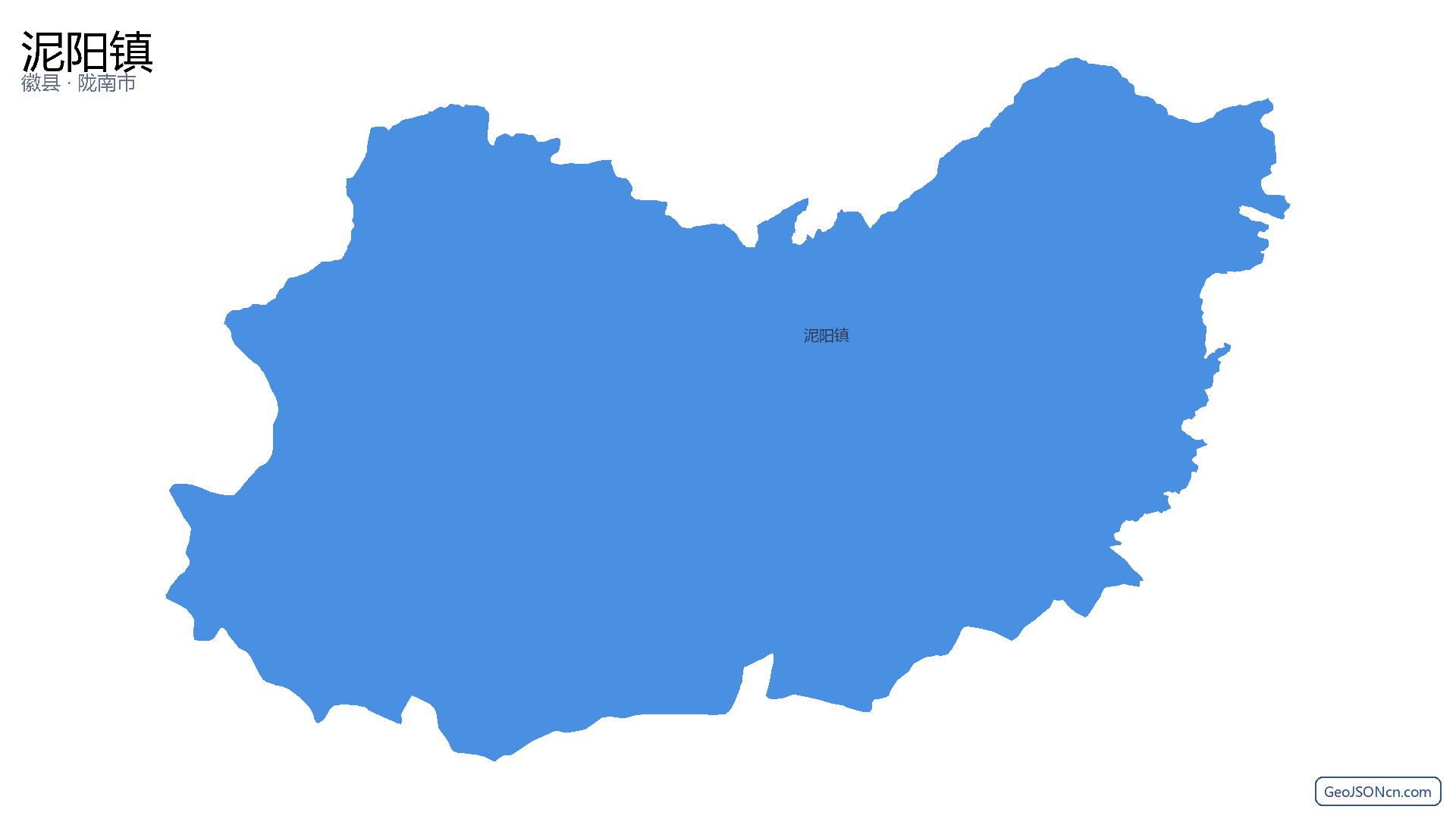 泥阳镇行政区划边界地图(徽县·陇南市),提供GeoJSON、SHP矢量边界数据下载及高清地图大图(PNG/JPG) - GeoJSONcn.com