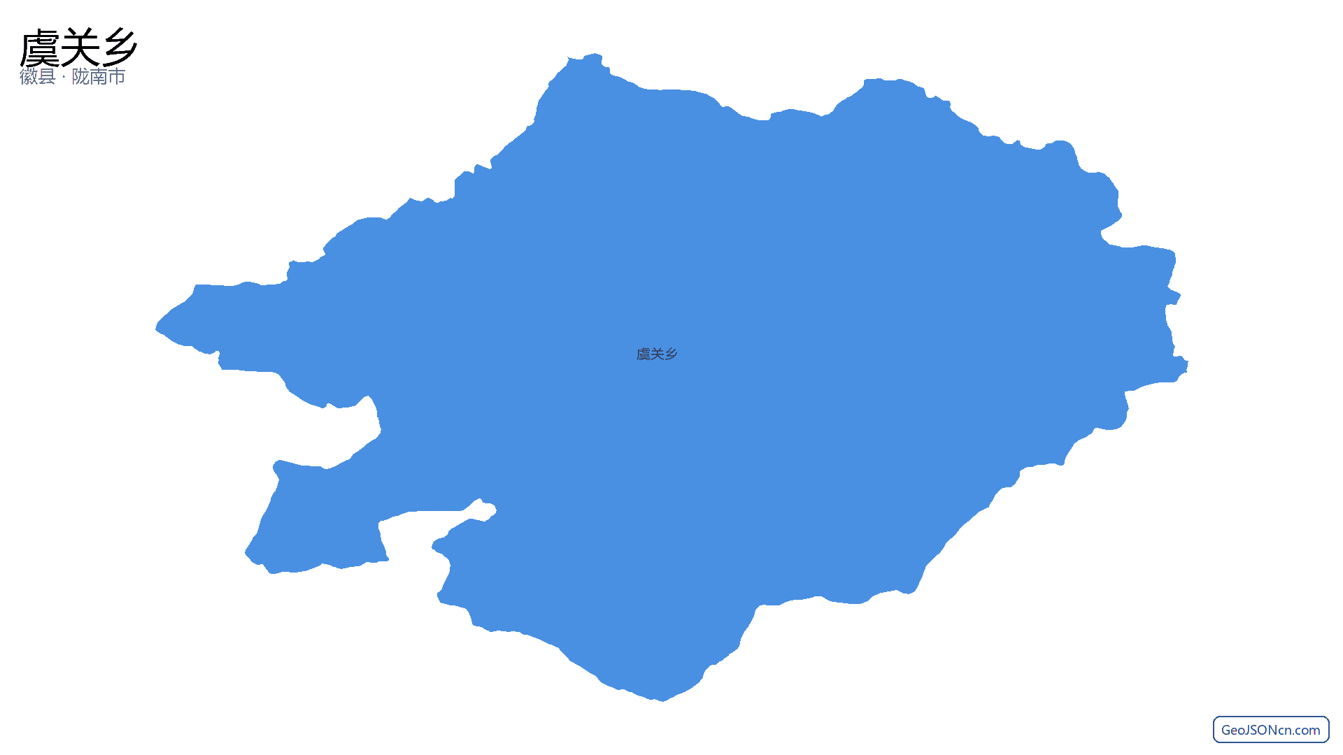 虞关乡行政区划边界地图（徽县·陇南市）,提供GeoJSON、SHP矢量边界数据下载及高清地图大图(PNG/JPG) - GeoJSONcn.com