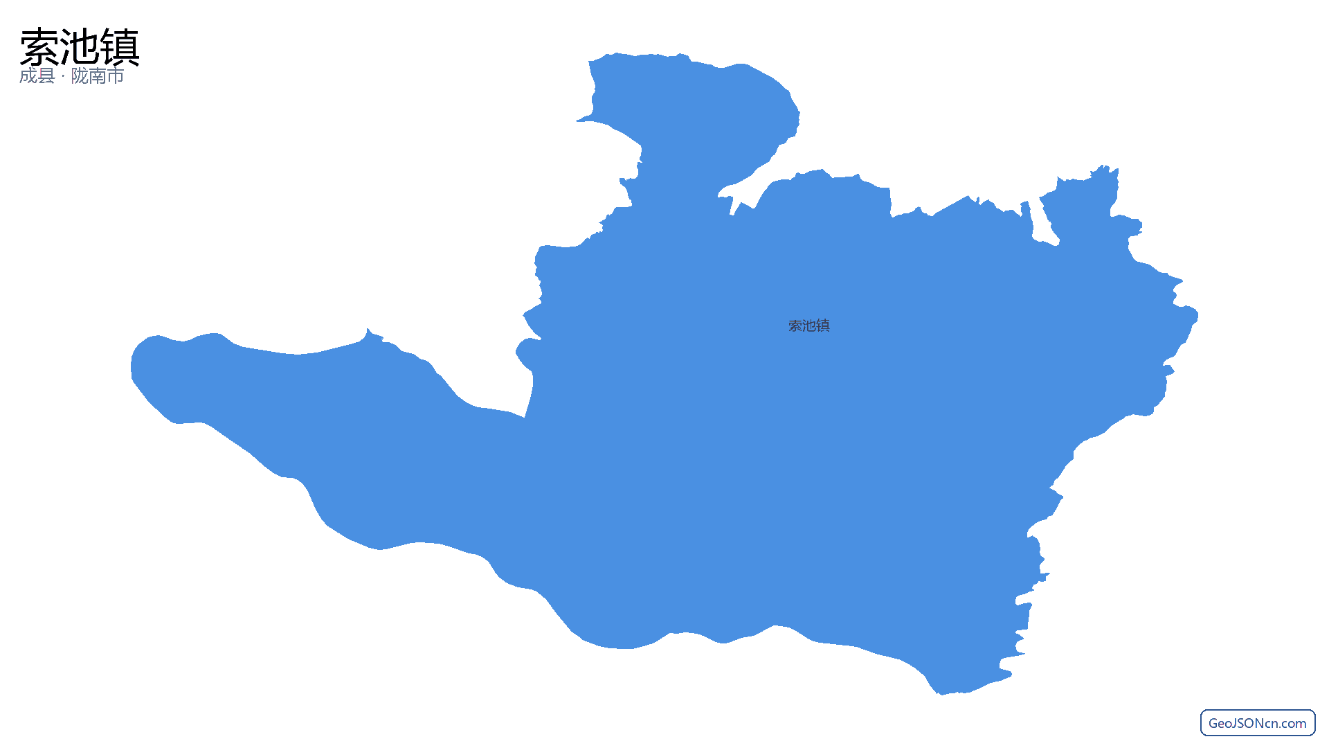 索池镇行政区划边界地图（成县·陇南市）,提供GeoJSON、SHP矢量边界数据下载及高清地图大图(PNG/JPG) - GeoJSONcn.com
