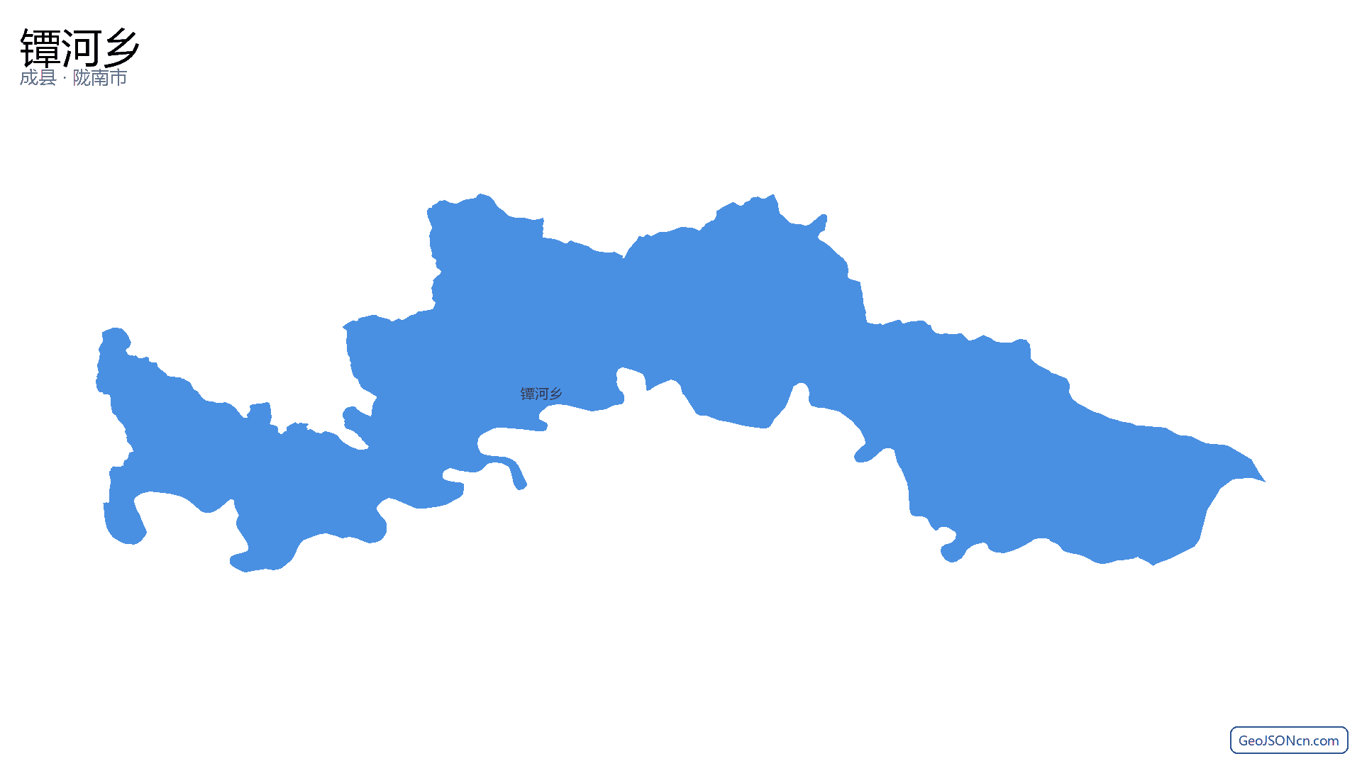镡河乡行政区划边界地图(成县·陇南市),提供GeoJSON、SHP矢量边界数据下载及高清地图大图(PNG/JPG) - GeoJSONcn.com
