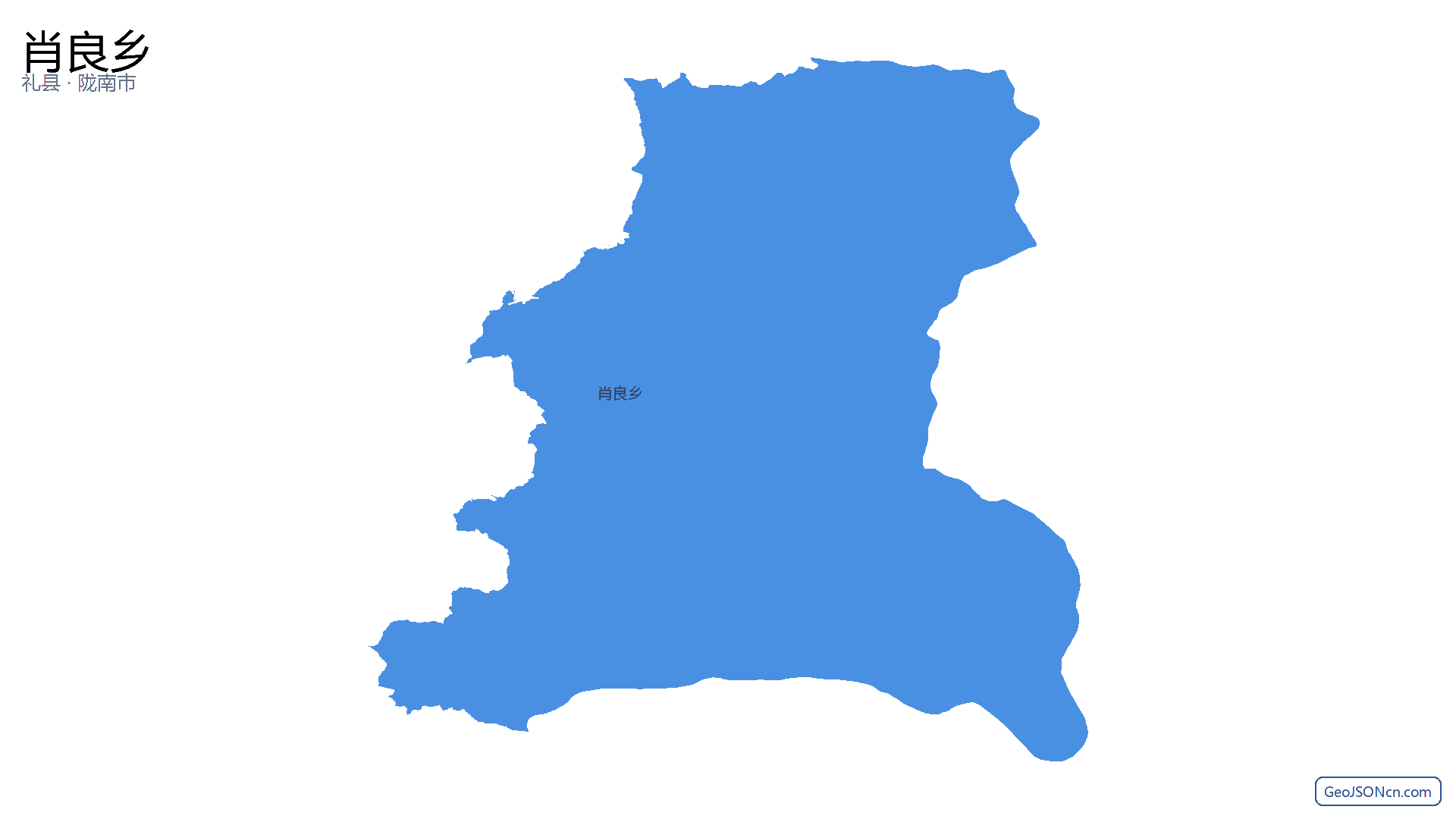 肖良乡行政区划边界地图(礼县·陇南市),提供GeoJSON、SHP矢量边界数据下载及高清地图大图(PNG/JPG) - GeoJSONcn.com
