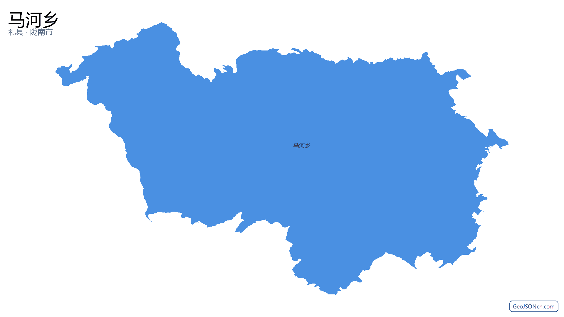马河乡行政区划边界地图(礼县·陇南市),提供GeoJSON、SHP矢量边界数据下载及高清地图大图(PNG/JPG) - GeoJSONcn.com