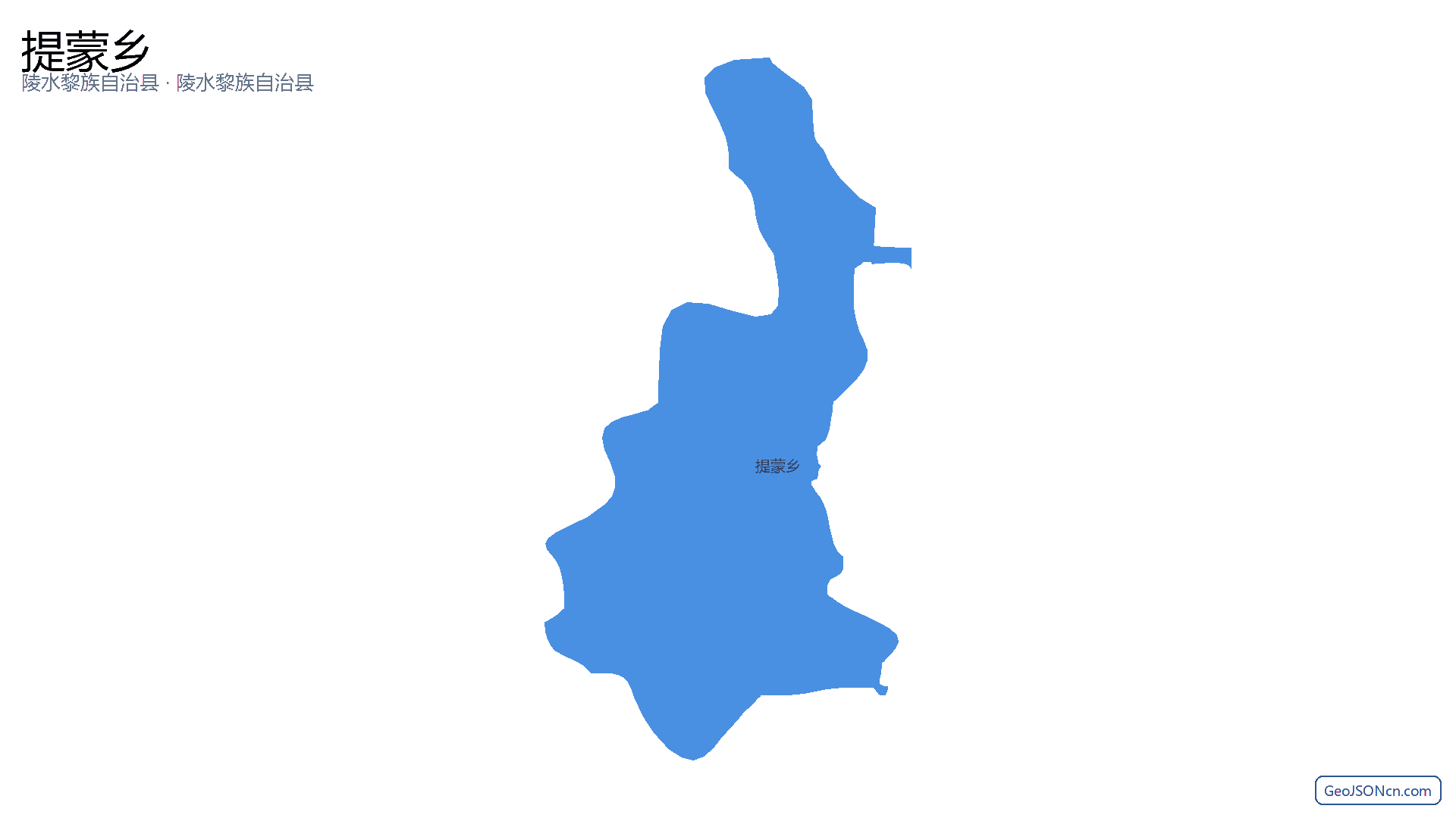 提蒙乡行政区划边界地图（陵水黎族自治县·陵水黎族自治县）,提供GeoJSON、SHP矢量边界数据下载及高清地图大图(PNG/JPG) - GeoJSONcn.com