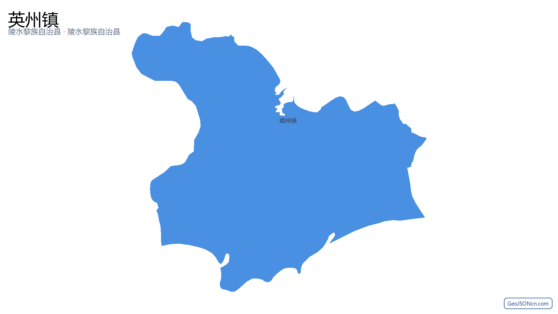 英州镇行政区划边界地图（陵水黎族自治县·陵水黎族自治县）,提供GeoJSON、SHP矢量边界数据下载及高清地图大图(PNG/JPG) - GeoJSONcn.com