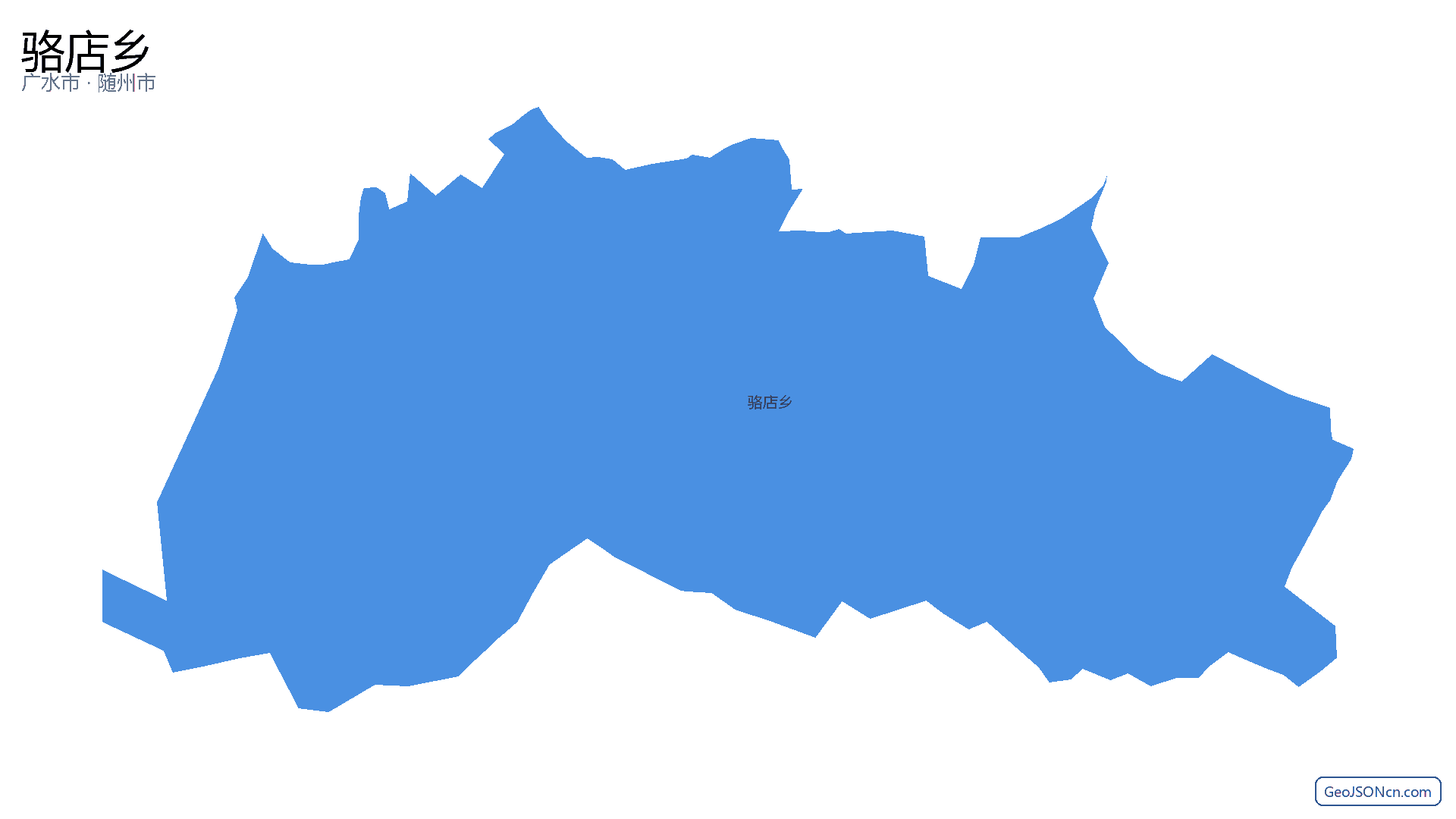 骆店乡行政区划边界地图（广水市·随州市）,提供GeoJSON、SHP矢量边界数据下载及高清地图大图(PNG/JPG) - GeoJSONcn.com