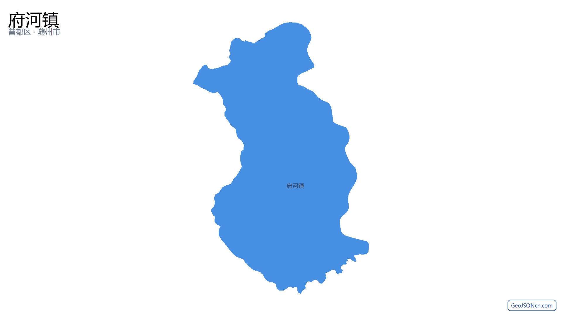 府河镇行政区划边界地图（曾都区·随州市）,提供GeoJSON、SHP矢量边界数据下载及高清地图大图(PNG/JPG) - GeoJSONcn.com