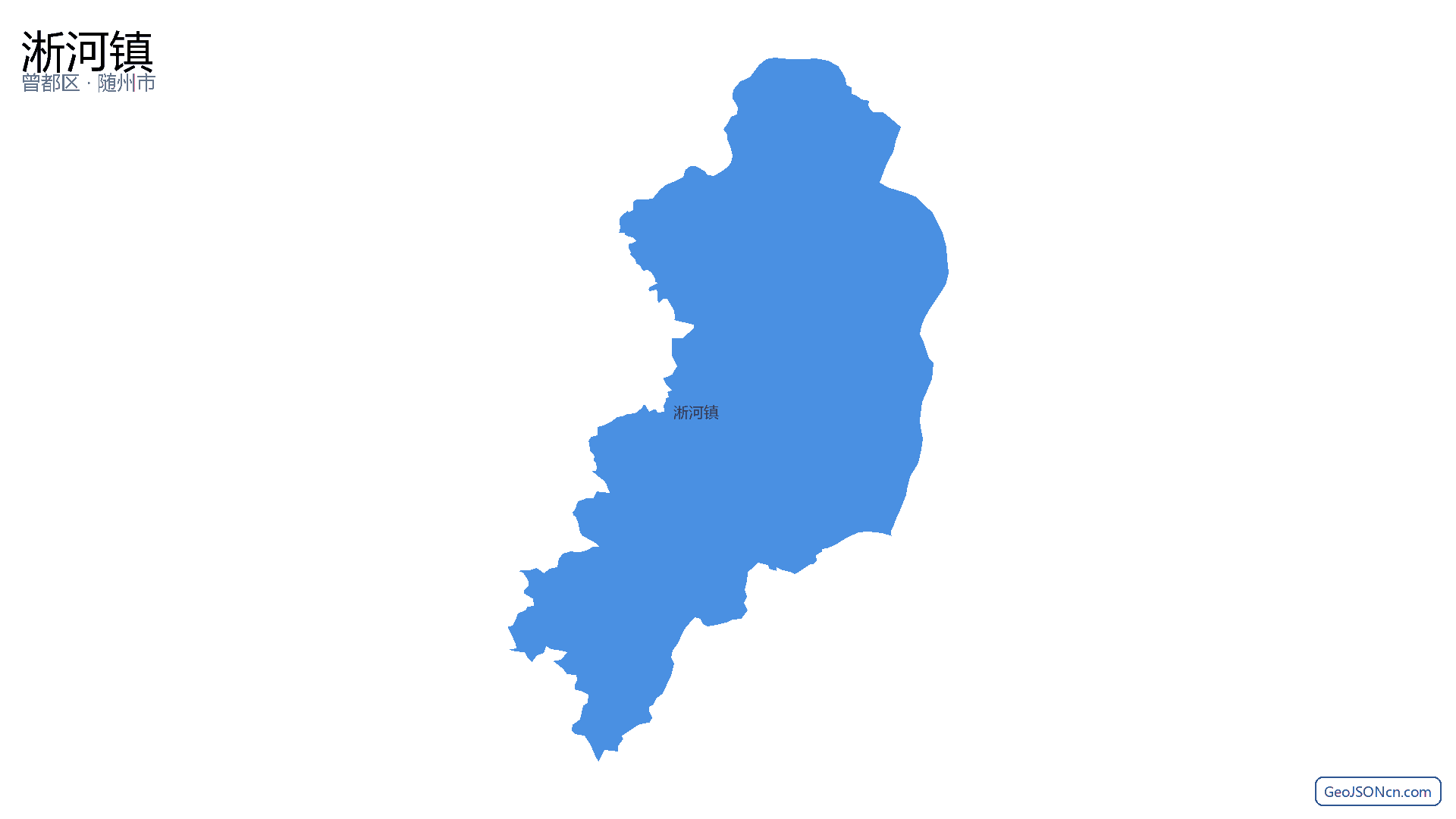 淅河镇行政区划边界地图（曾都区·随州市）,提供GeoJSON、SHP矢量边界数据下载及高清地图大图(PNG/JPG) - GeoJSONcn.com