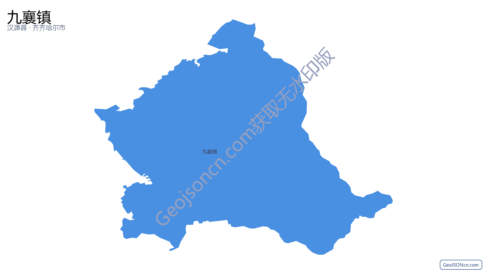 九襄镇行政区划边界地图(汉源县·雅安市),提供GeoJSON、SHP矢量边界数据下载及高清地图大图(PNG/JPG) - GeoJSONcn.com