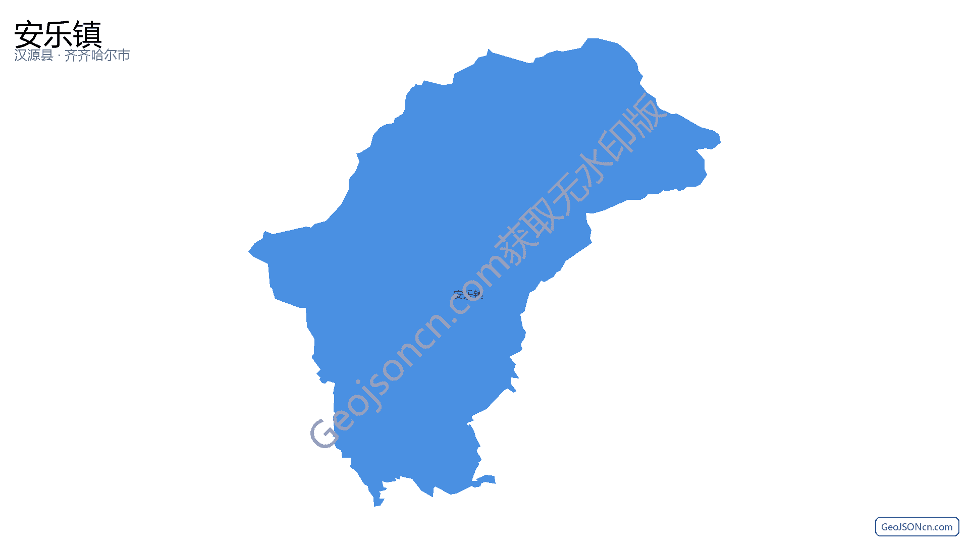 安乐镇行政区划边界地图（汉源县·雅安市）,提供GeoJSON、SHP矢量边界数据下载及高清地图大图(PNG/JPG) - GeoJSONcn.com