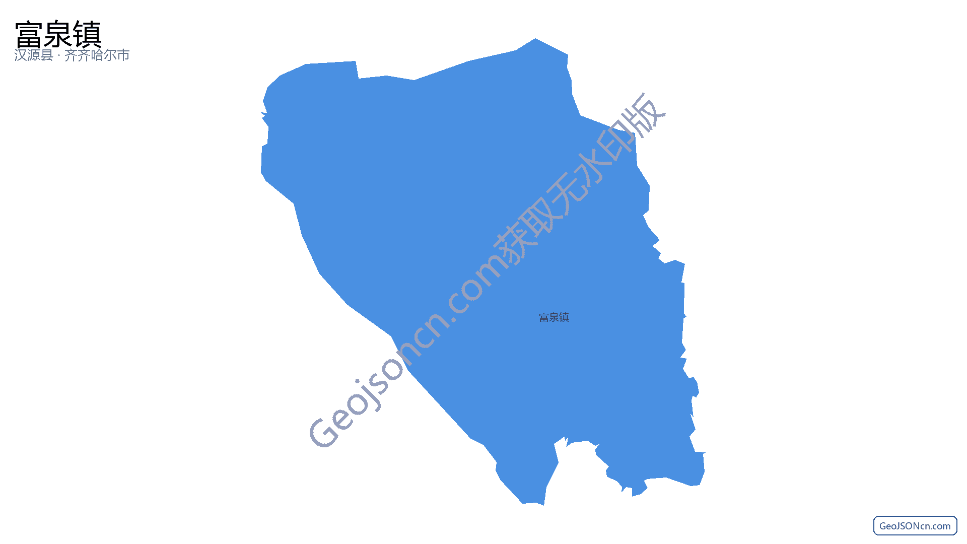 富泉镇行政区划边界地图（汉源县·雅安市）,提供GeoJSON、SHP矢量边界数据下载及高清地图大图(PNG/JPG) - GeoJSONcn.com