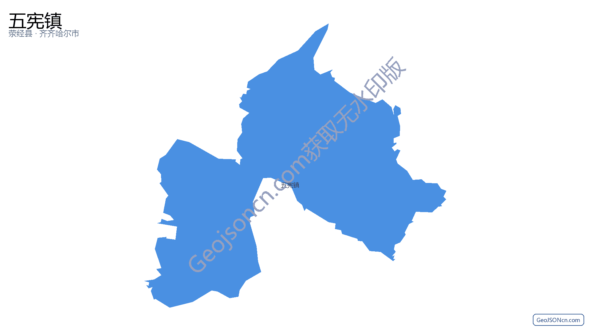 五宪镇行政区划边界地图（荥经县·雅安市）,提供GeoJSON、SHP矢量边界数据下载及高清地图大图(PNG/JPG) - GeoJSONcn.com