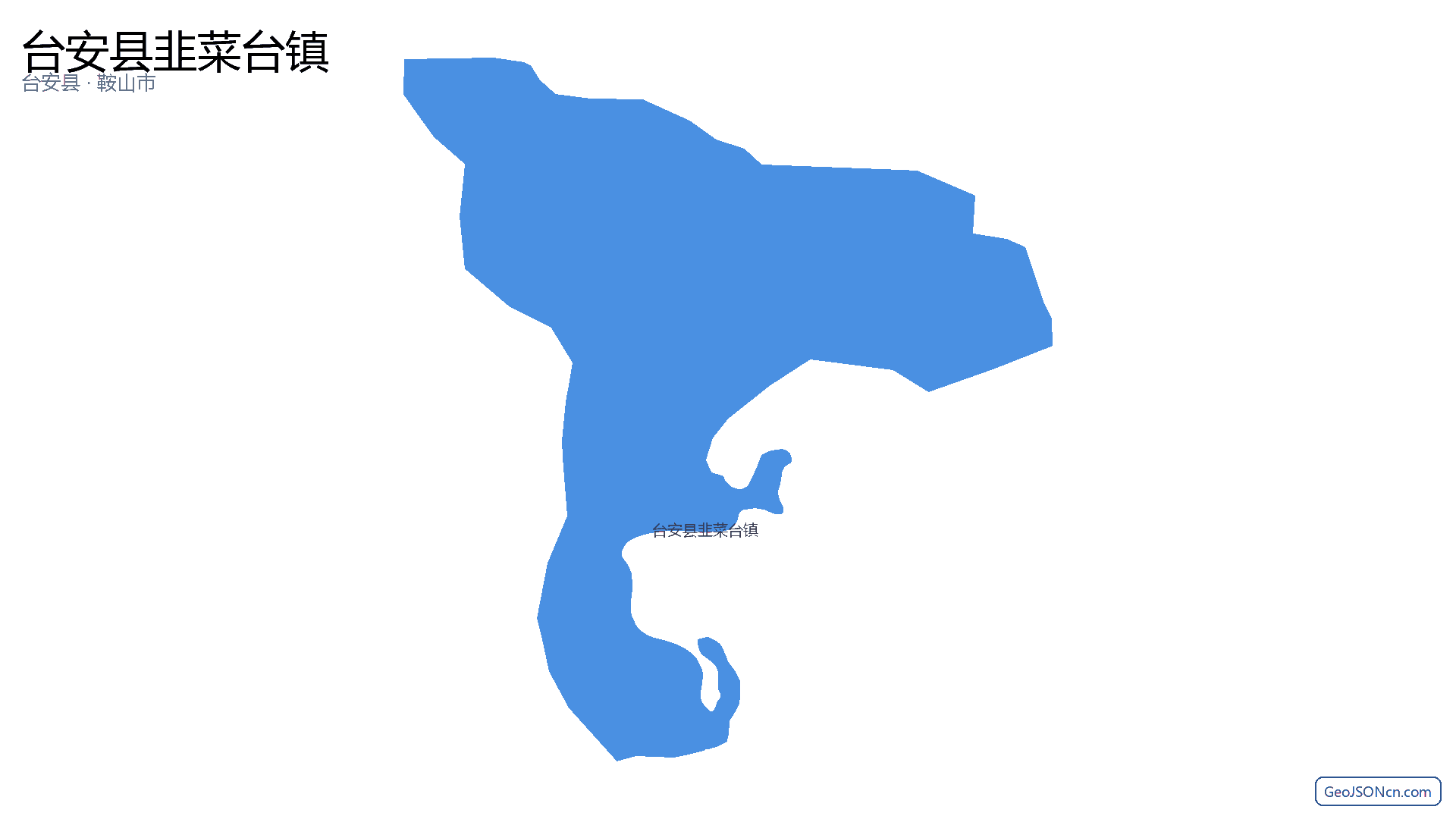台安县韭菜台镇行政区划边界地图(台安县·鞍山市),提供GeoJSON、SHP矢量边界数据下载及高清地图大图(PNG/JPG) - GeoJSONcn.com