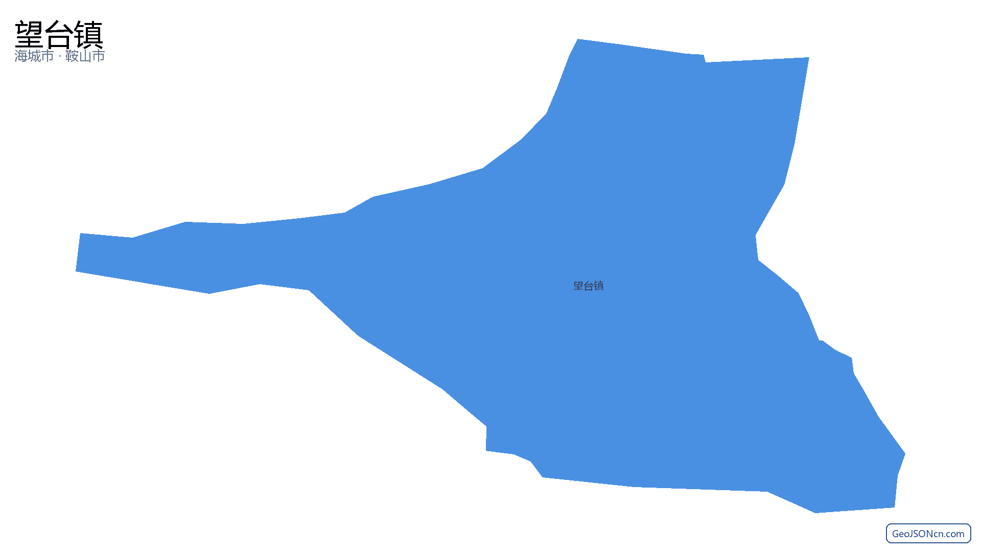 望台镇行政区划边界地图(海城市·鞍山市),提供GeoJSON、SHP矢量边界数据下载及高清地图大图(PNG/JPG) - GeoJSONcn.com