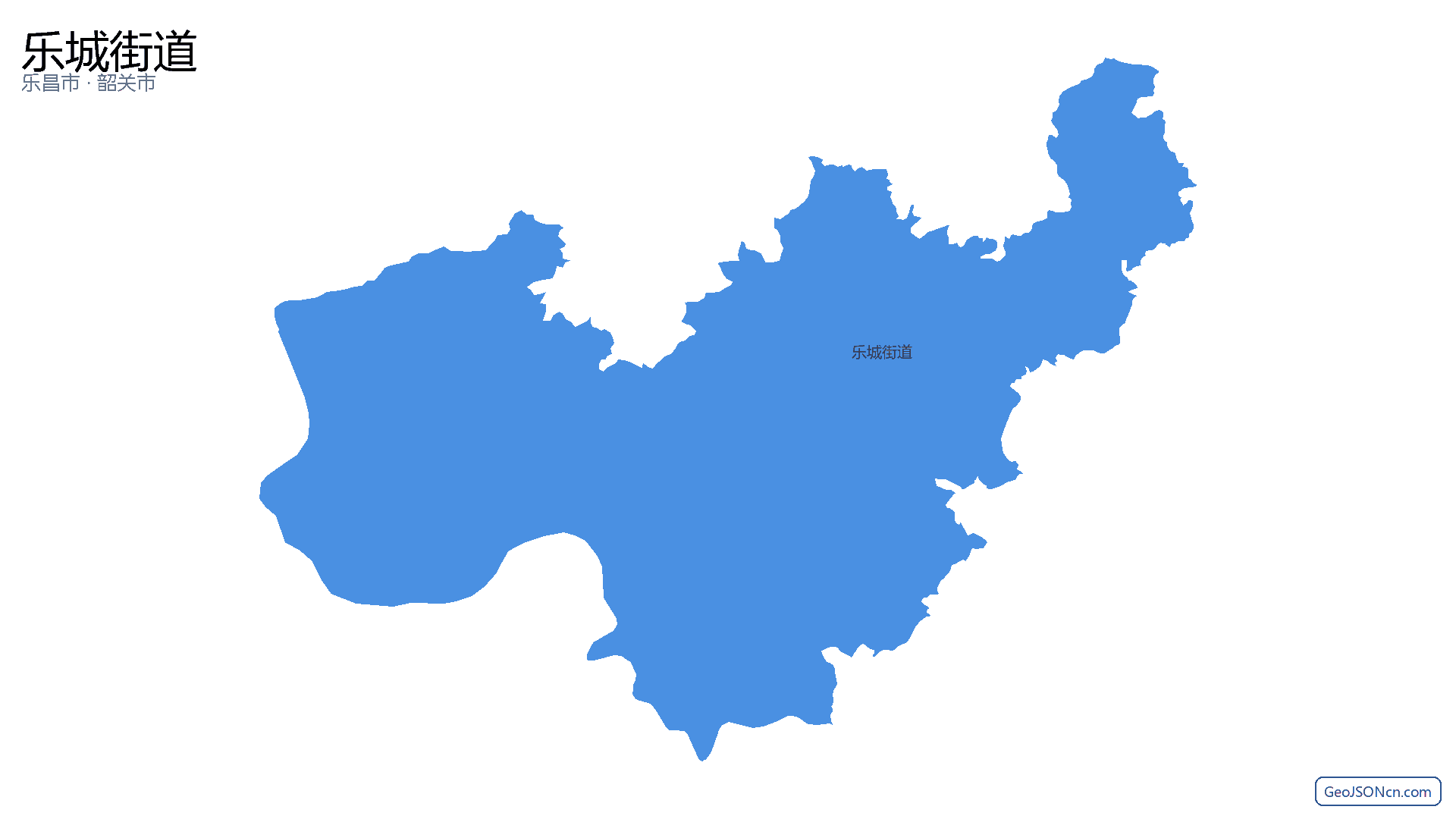 乐城街道行政区划边界地图(乐昌市·韶关市),提供GeoJSON、SHP矢量边界数据下载及高清地图大图(PNG/JPG) - GeoJSONcn.com