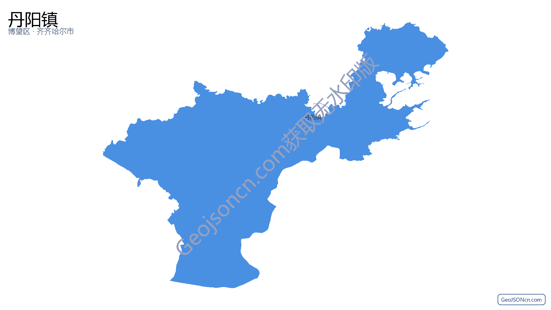 丹阳镇行政区划边界地图(博望区·马鞍山市),提供GeoJSON、SHP矢量边界数据下载及高清地图大图(PNG/JPG) - GeoJSONcn.com
