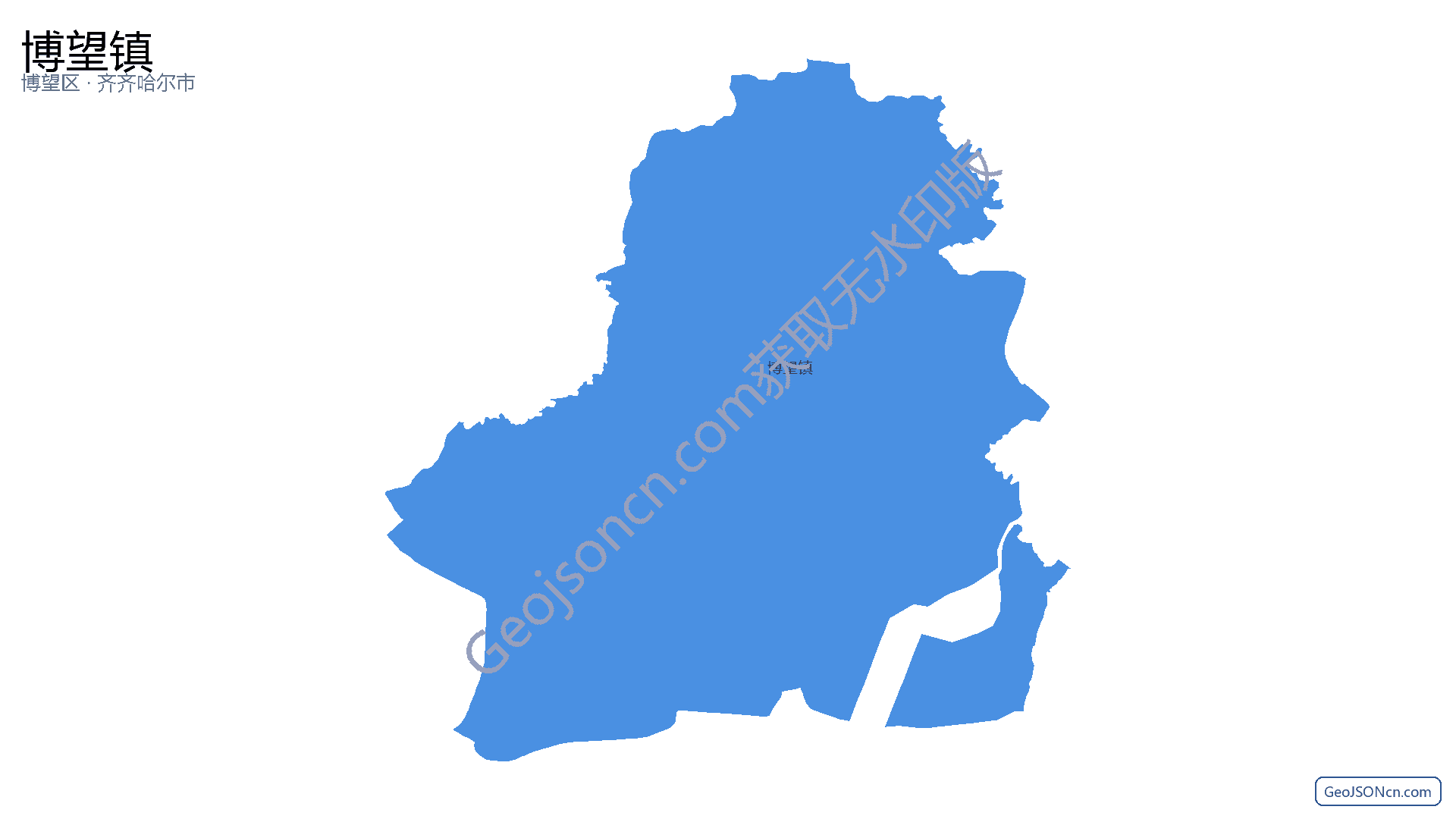 博望镇行政区划边界地图（博望区·马鞍山市）,提供GeoJSON、SHP矢量边界数据下载及高清地图大图(PNG/JPG) - GeoJSONcn.com