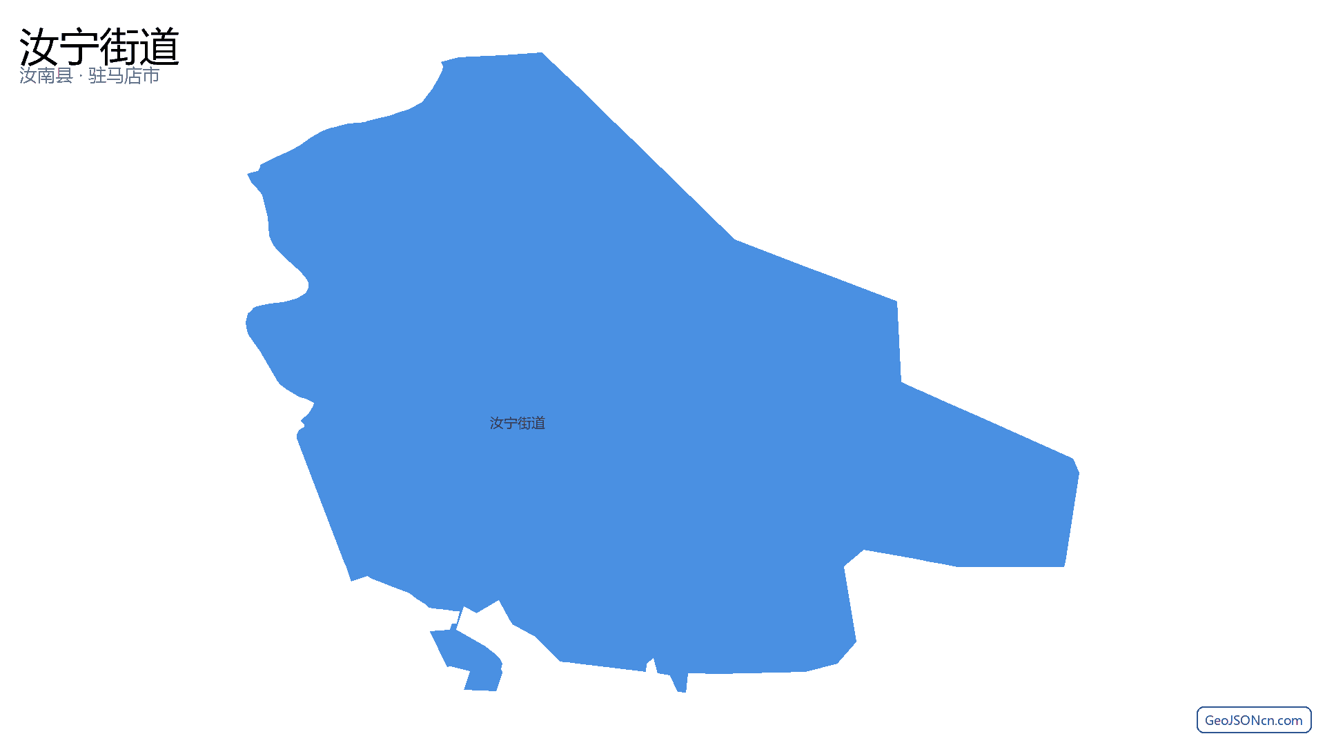 汝宁街道行政区划边界地图（汝南县·驻马店市）,提供GeoJSON、SHP矢量边界数据下载及高清地图大图(PNG/JPG) - GeoJSONcn.com