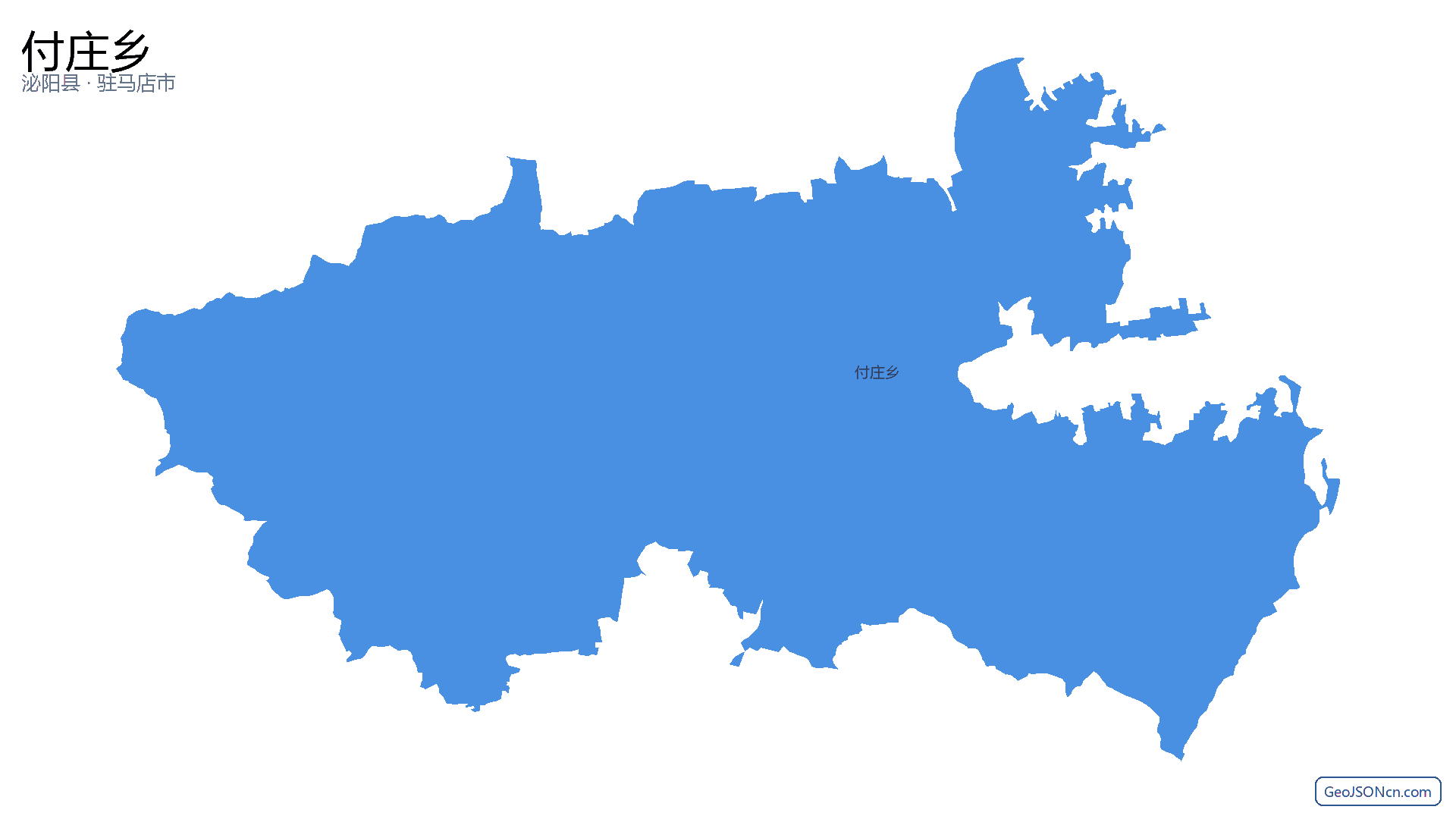 付庄乡行政区划边界地图(泌阳县·驻马店市),提供GeoJSON、SHP矢量边界数据下载及高清地图大图(PNG/JPG) - GeoJSONcn.com