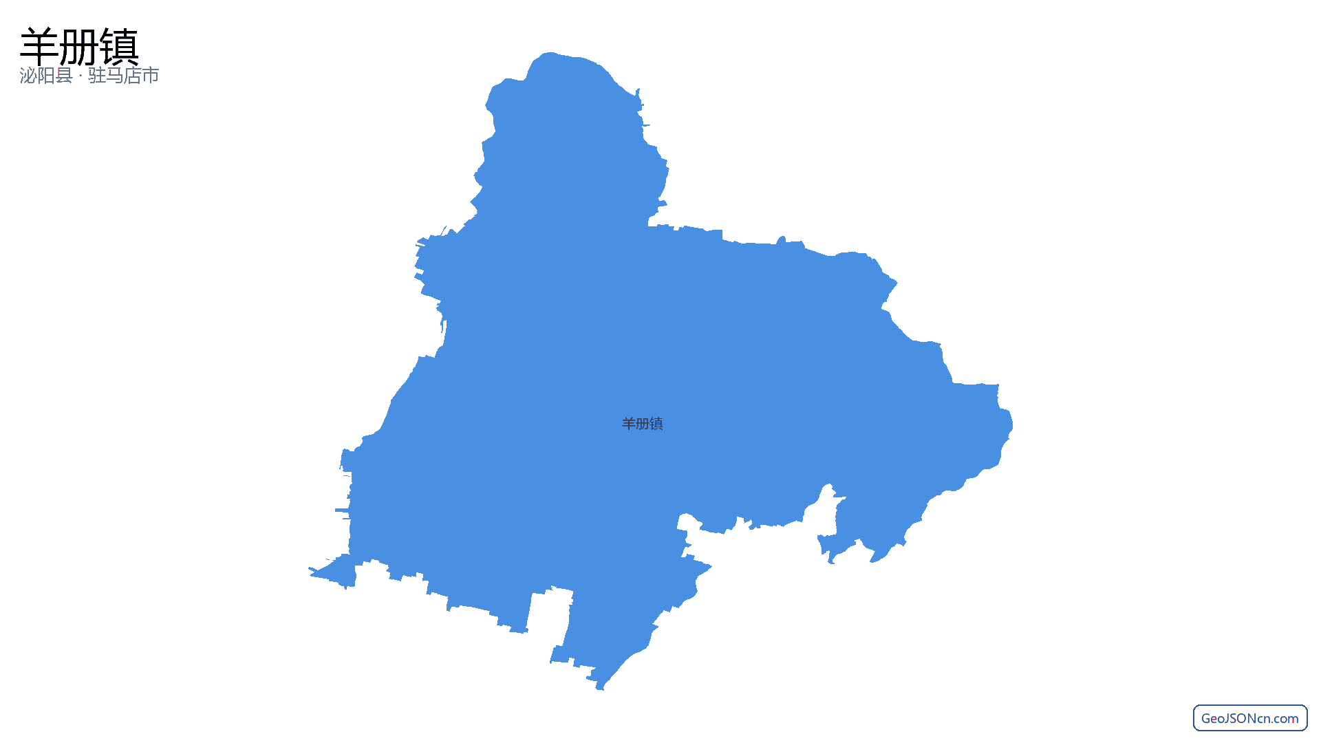 羊册镇行政区划边界地图(泌阳县·驻马店市),提供GeoJSON、SHP矢量边界数据下载及高清地图大图(PNG/JPG) - GeoJSONcn.com