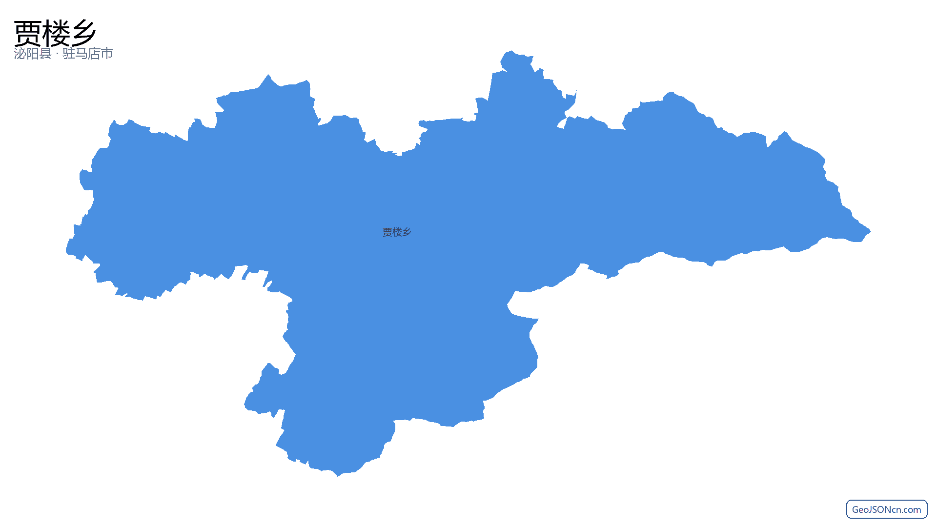 贾楼乡行政区划边界地图（泌阳县·驻马店市）,提供GeoJSON、SHP矢量边界数据下载及高清地图大图(PNG/JPG) - GeoJSONcn.com