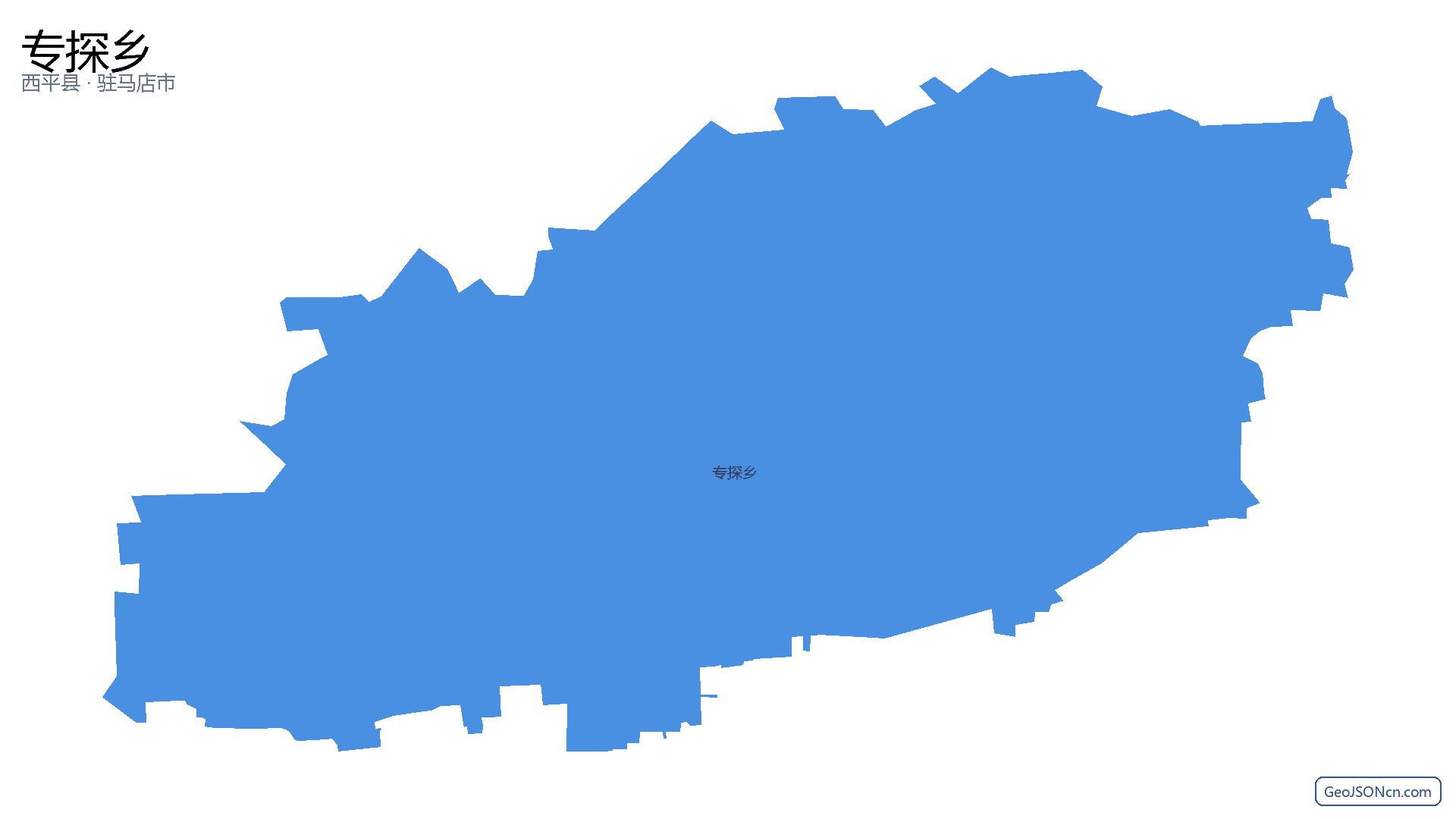 专探乡行政区划边界地图(西平县·驻马店市),提供GeoJSON、SHP矢量边界数据下载及高清地图大图(PNG/JPG) - GeoJSONcn.com