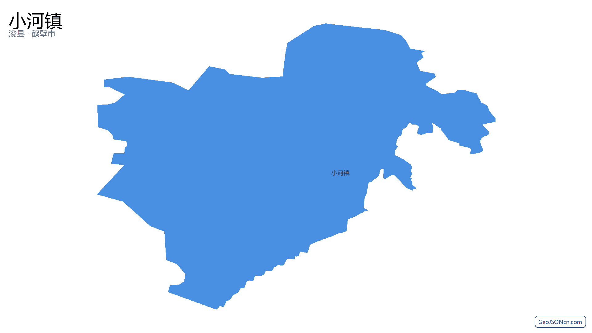 小河镇行政区划边界地图(浚县·鹤壁市),提供GeoJSON、SHP矢量边界数据下载及高清地图大图(PNG/JPG) - GeoJSONcn.com