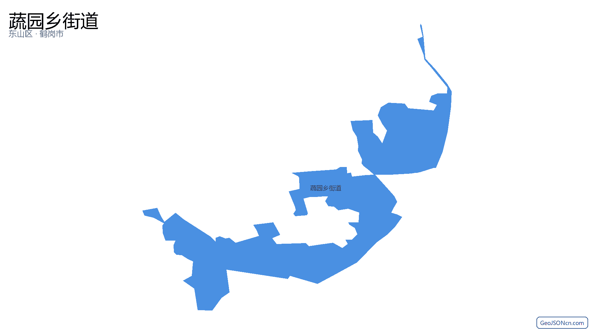 蔬园乡街道行政区划边界地图(东山区·鹤岗市),提供GeoJSON、SHP矢量边界数据下载及高清地图大图(PNG/JPG) - GeoJSONcn.com