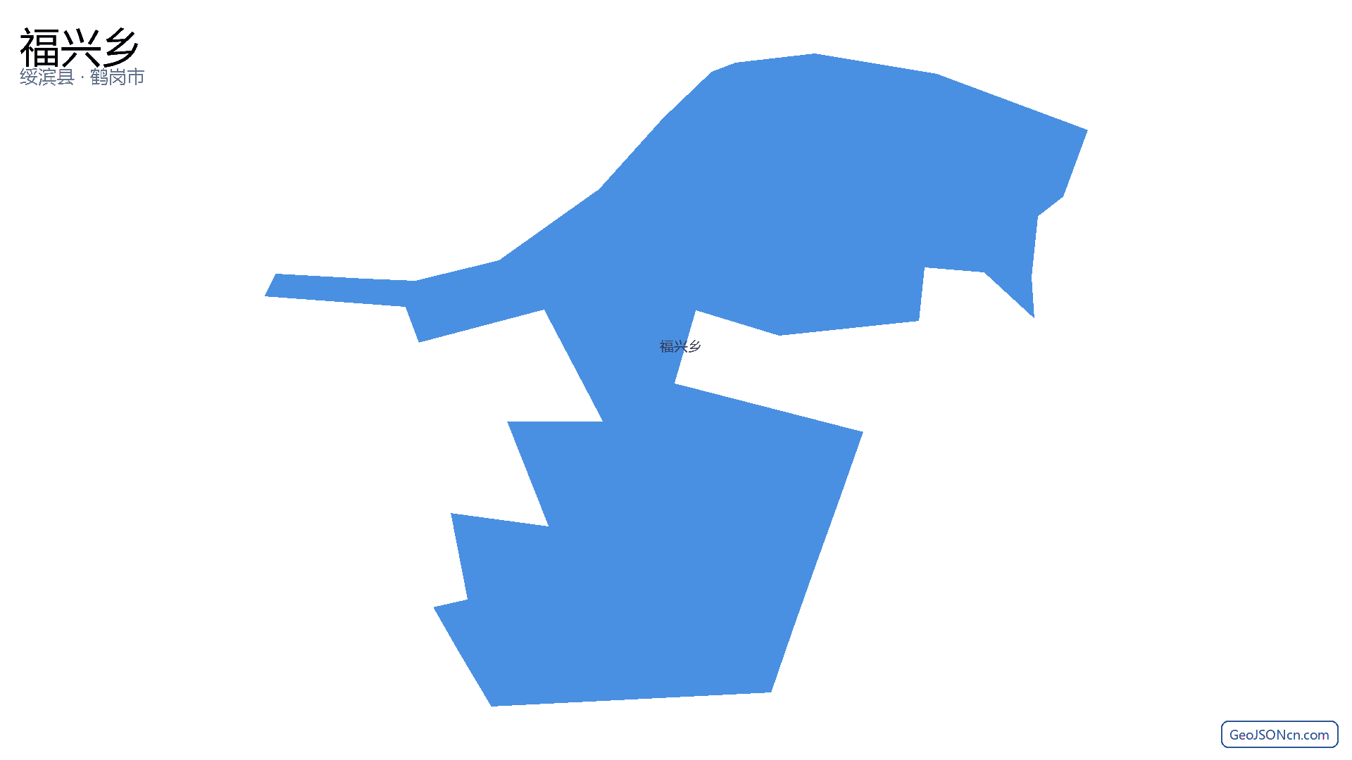 福兴乡行政区划边界地图（绥滨县·鹤岗市）,提供GeoJSON、SHP矢量边界数据下载及高清地图大图(PNG/JPG) - GeoJSONcn.com