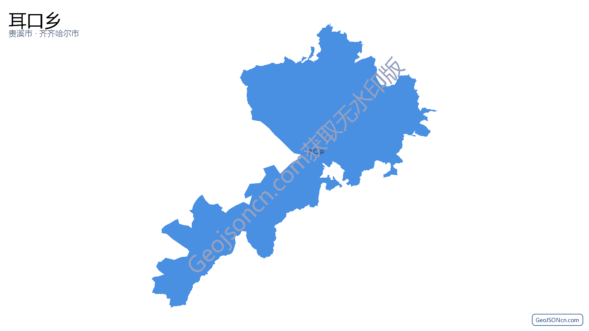 耳口乡行政区划边界地图（贵溪市·鹰潭市）,提供GeoJSON、SHP矢量边界数据下载及高清地图大图(PNG/JPG) - GeoJSONcn.com