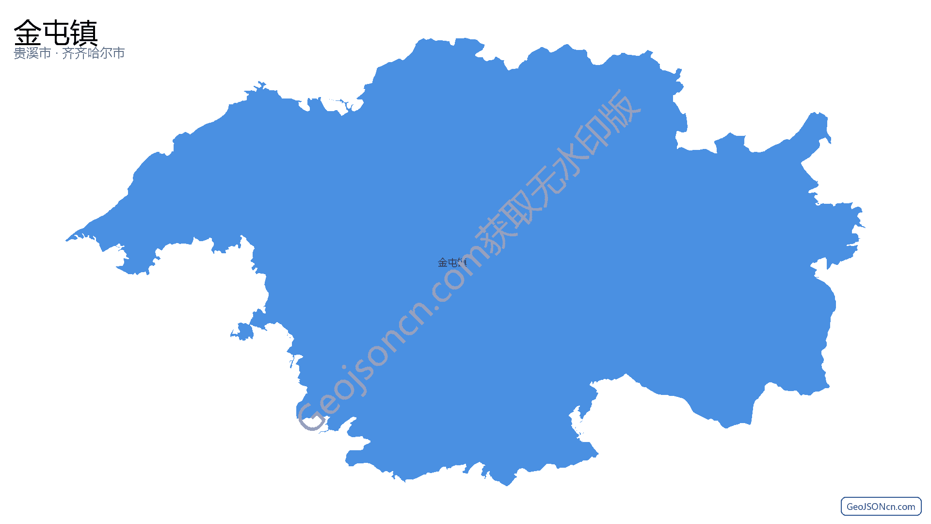 金屯镇行政区划边界地图（贵溪市·鹰潭市）,提供GeoJSON、SHP矢量边界数据下载及高清地图大图(PNG/JPG) - GeoJSONcn.com