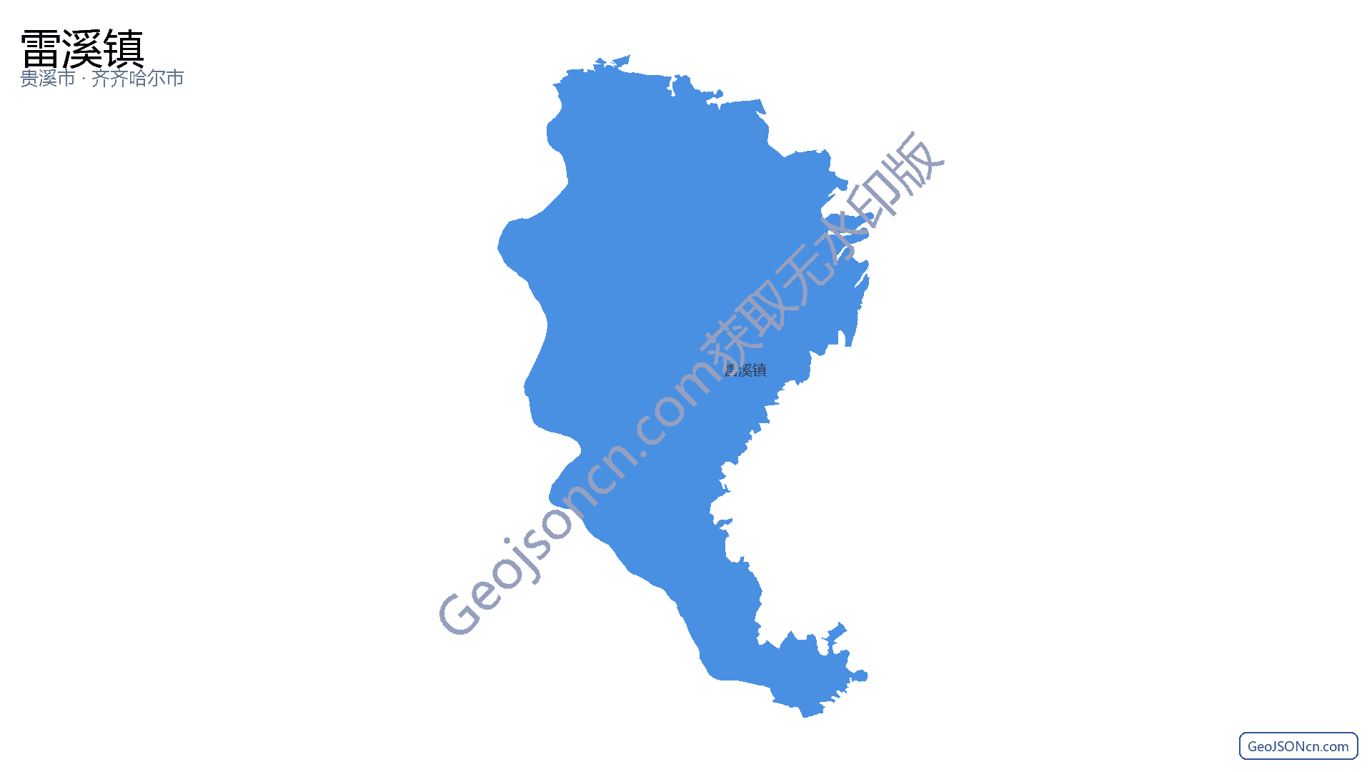 雷溪镇行政区划边界地图（贵溪市·鹰潭市）,提供GeoJSON、SHP矢量边界数据下载及高清地图大图(PNG/JPG) - GeoJSONcn.com