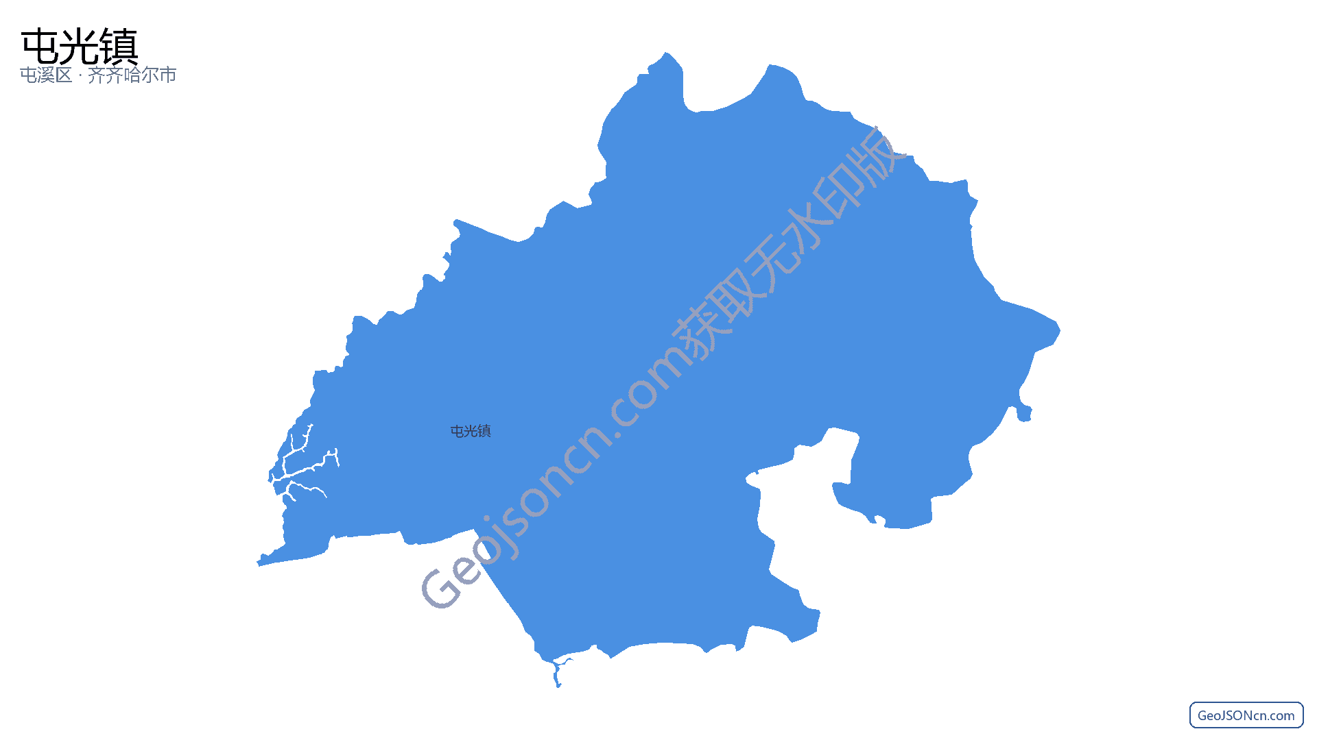 屯光镇行政区划边界地图（屯溪区·黄山市）,提供GeoJSON、SHP矢量边界数据下载及高清地图大图(PNG/JPG) - GeoJSONcn.com