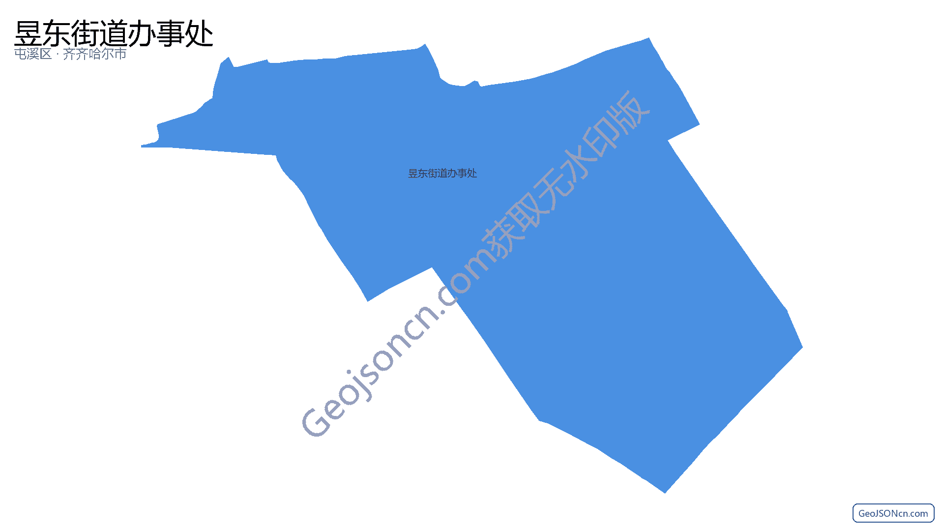 昱东街道办事处行政区划边界地图（屯溪区·黄山市）,提供GeoJSON、SHP矢量边界数据下载及高清地图大图(PNG/JPG) - GeoJSONcn.com