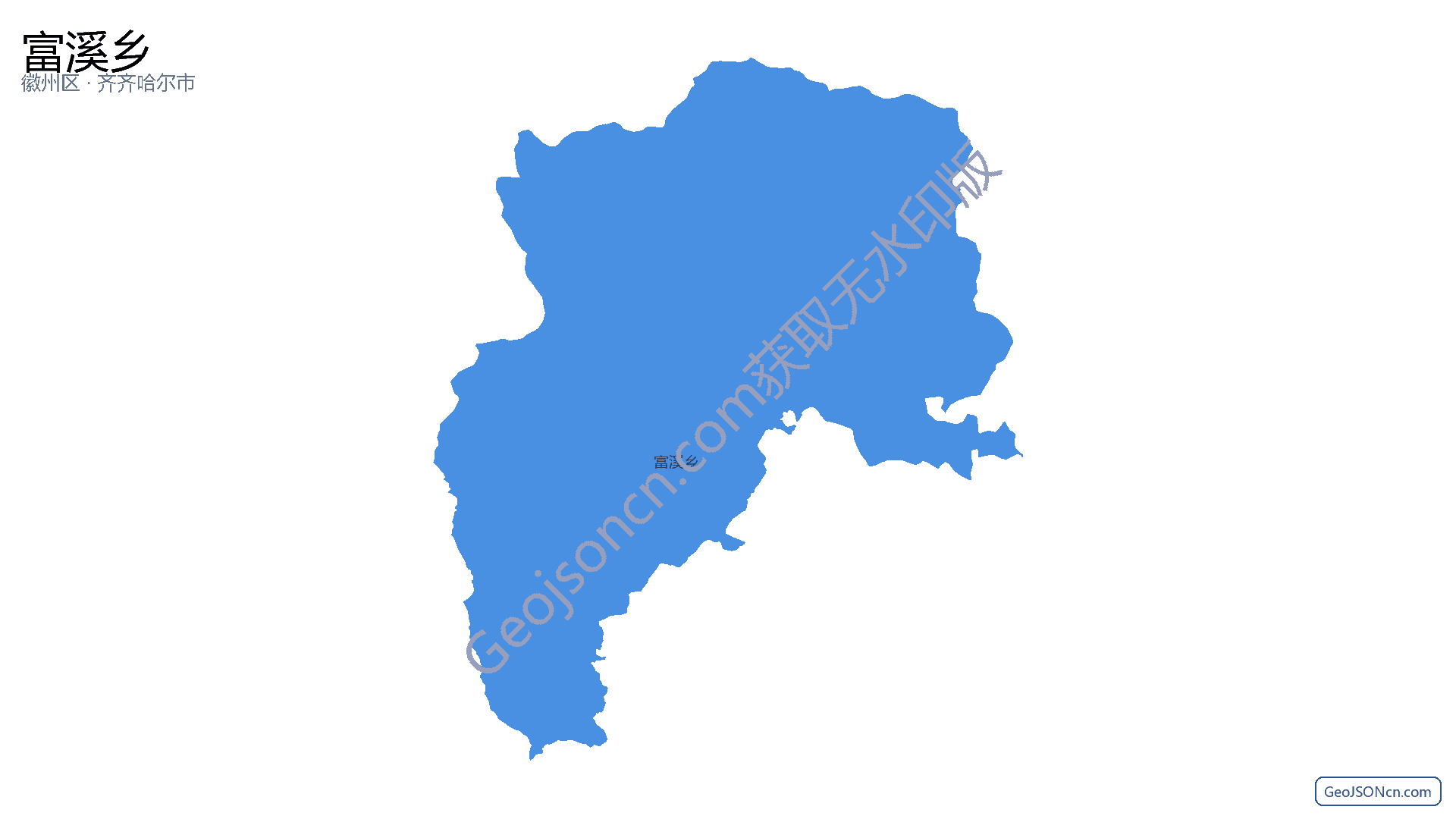 富溪乡行政区划边界地图（徽州区·黄山市）,提供GeoJSON、SHP矢量边界数据下载及高清地图大图(PNG/JPG) - GeoJSONcn.com