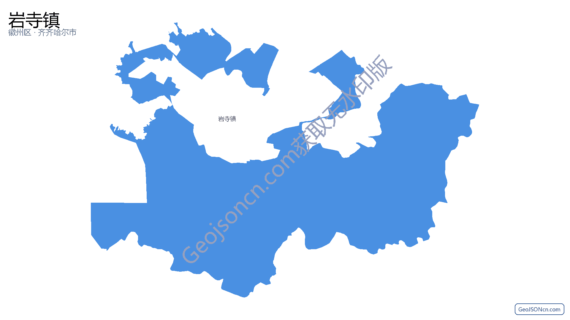 岩寺镇行政区划边界地图（徽州区·黄山市）,提供GeoJSON、SHP矢量边界数据下载及高清地图大图(PNG/JPG) - GeoJSONcn.com