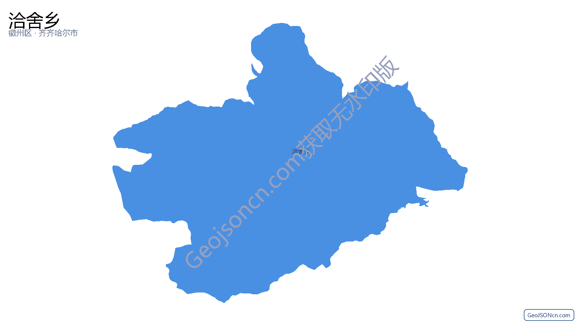 洽舍乡行政区划边界地图（徽州区·黄山市）,提供GeoJSON、SHP矢量边界数据下载及高清地图大图(PNG/JPG) - GeoJSONcn.com