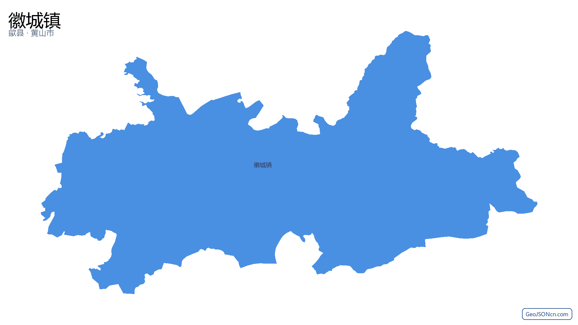 徽城镇行政区划边界地图（歙县·黄山市）,提供GeoJSON、SHP矢量边界数据下载及高清地图大图(PNG/JPG) - GeoJSONcn.com