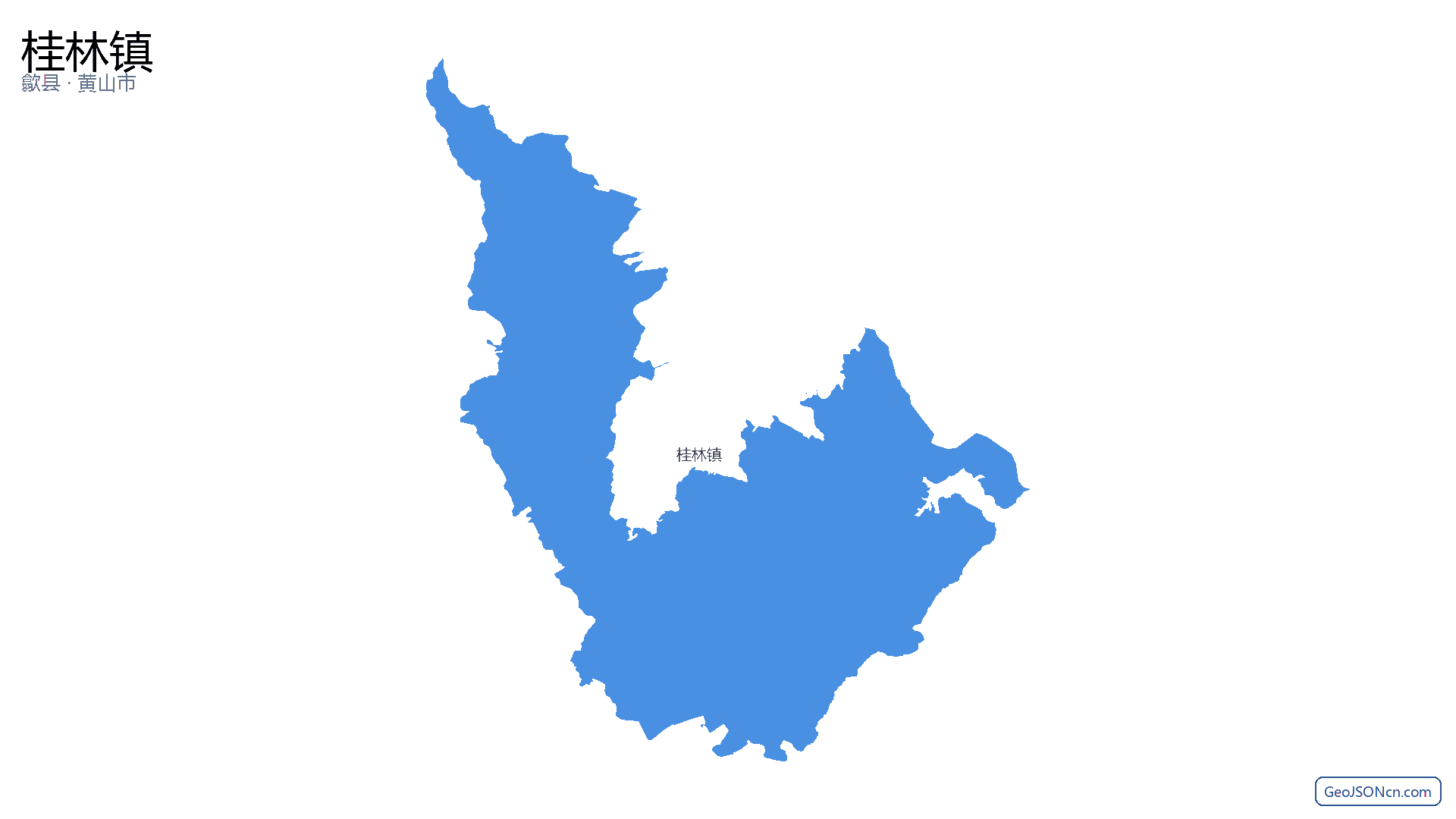 桂林镇行政区划边界地图(歙县·黄山市),提供GeoJSON、SHP矢量边界数据下载及高清地图大图(PNG/JPG) - GeoJSONcn.com