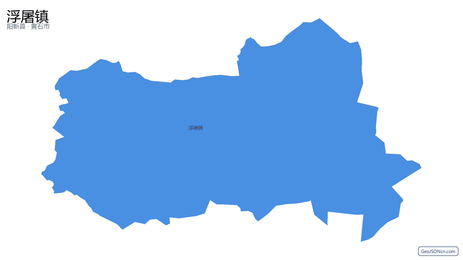 浮屠镇行政区划边界地图（阳新县·黄石市）,提供GeoJSON、SHP矢量边界数据下载及高清地图大图(PNG/JPG) - GeoJSONcn.com