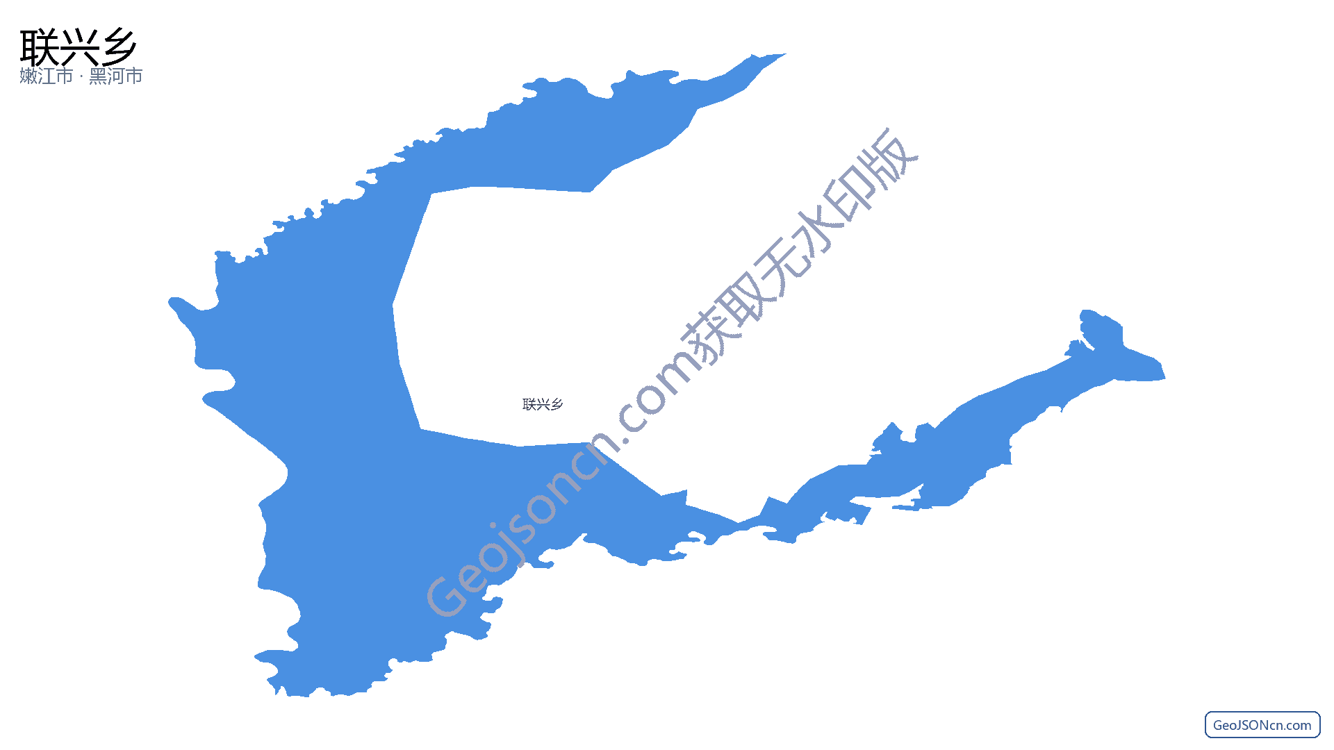 联兴乡行政区划边界地图（嫩江市·黑河市）,提供GeoJSON、SHP矢量边界数据下载及高清地图大图(PNG/JPG) - GeoJSONcn.com