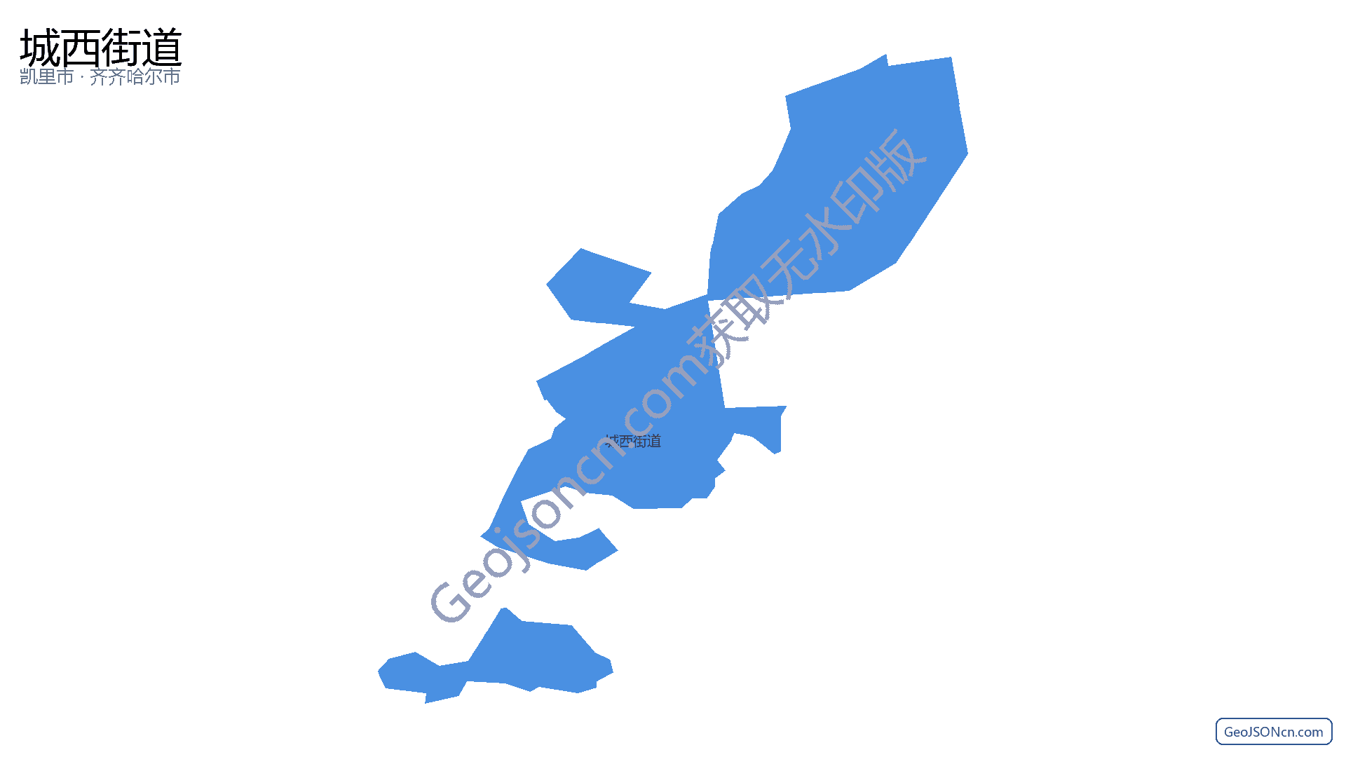 城西街道行政区划边界地图(凯里市·黔东南苗族侗族自治州),提供GeoJSON、SHP矢量边界数据下载及高清地图大图(PNG/JPG) - GeoJSONcn.com