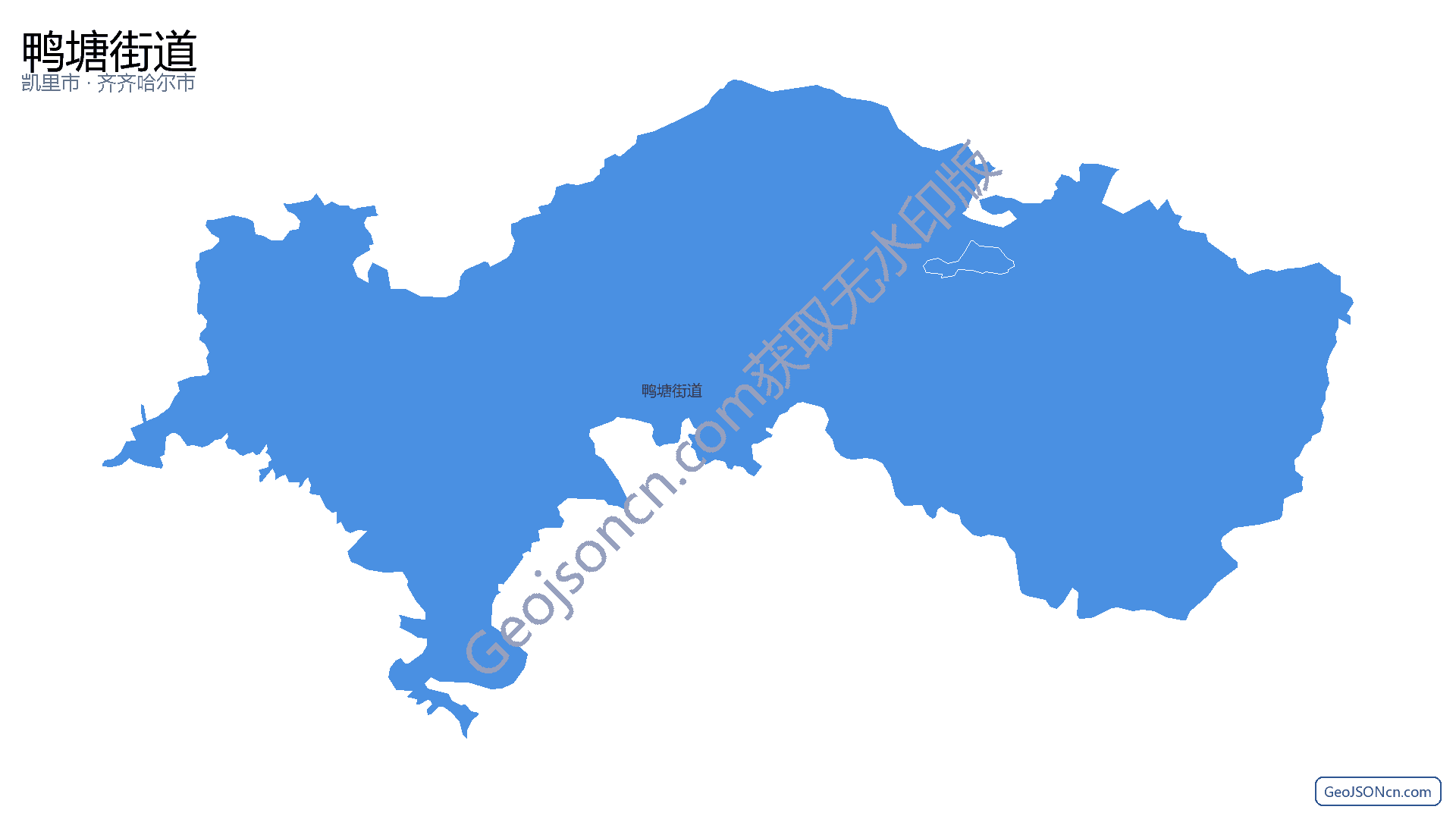鸭塘街道行政区划边界地图(凯里市·黔东南苗族侗族自治州),提供GeoJSON、SHP矢量边界数据下载及高清地图大图(PNG/JPG) - GeoJSONcn.com